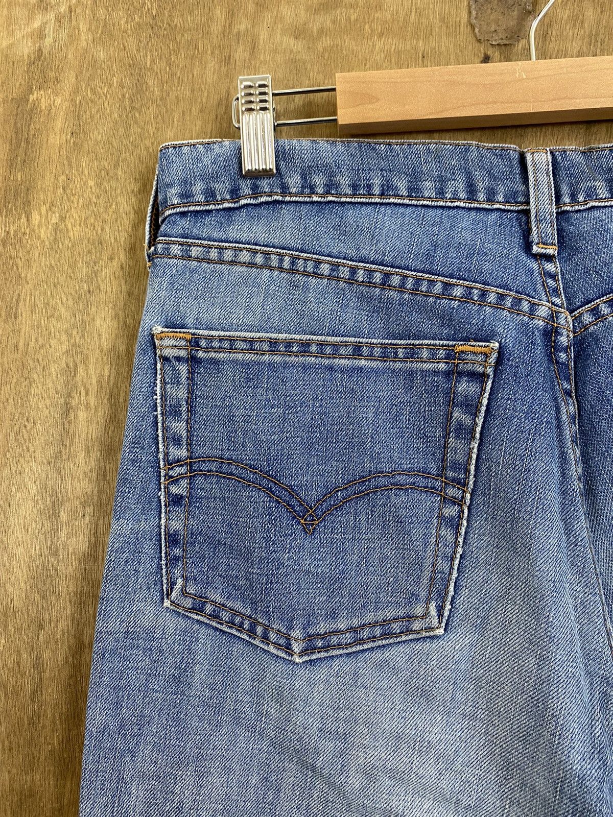 Levi's DLS 508 Levis Blue Distressed Denim Pants #BB531 Size US 32 / EU 48 - 11 Thumbnail