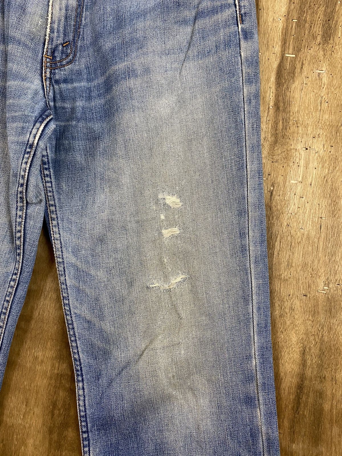 Levi's DLS 508 Levis Blue Distressed Denim Pants #BB531 Size US 32 / EU 48 - 7 Thumbnail