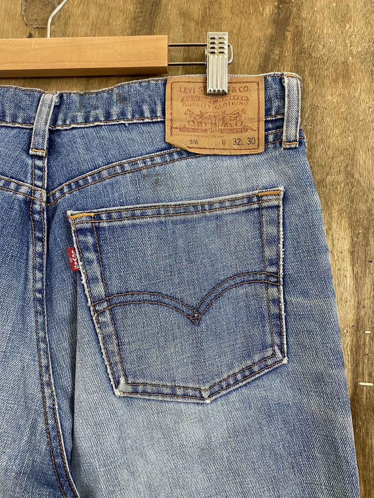 Levi's DLS 508 Levis Blue Distressed Denim Pants #BB531 Size US 32 / EU 48 - 12 Thumbnail
