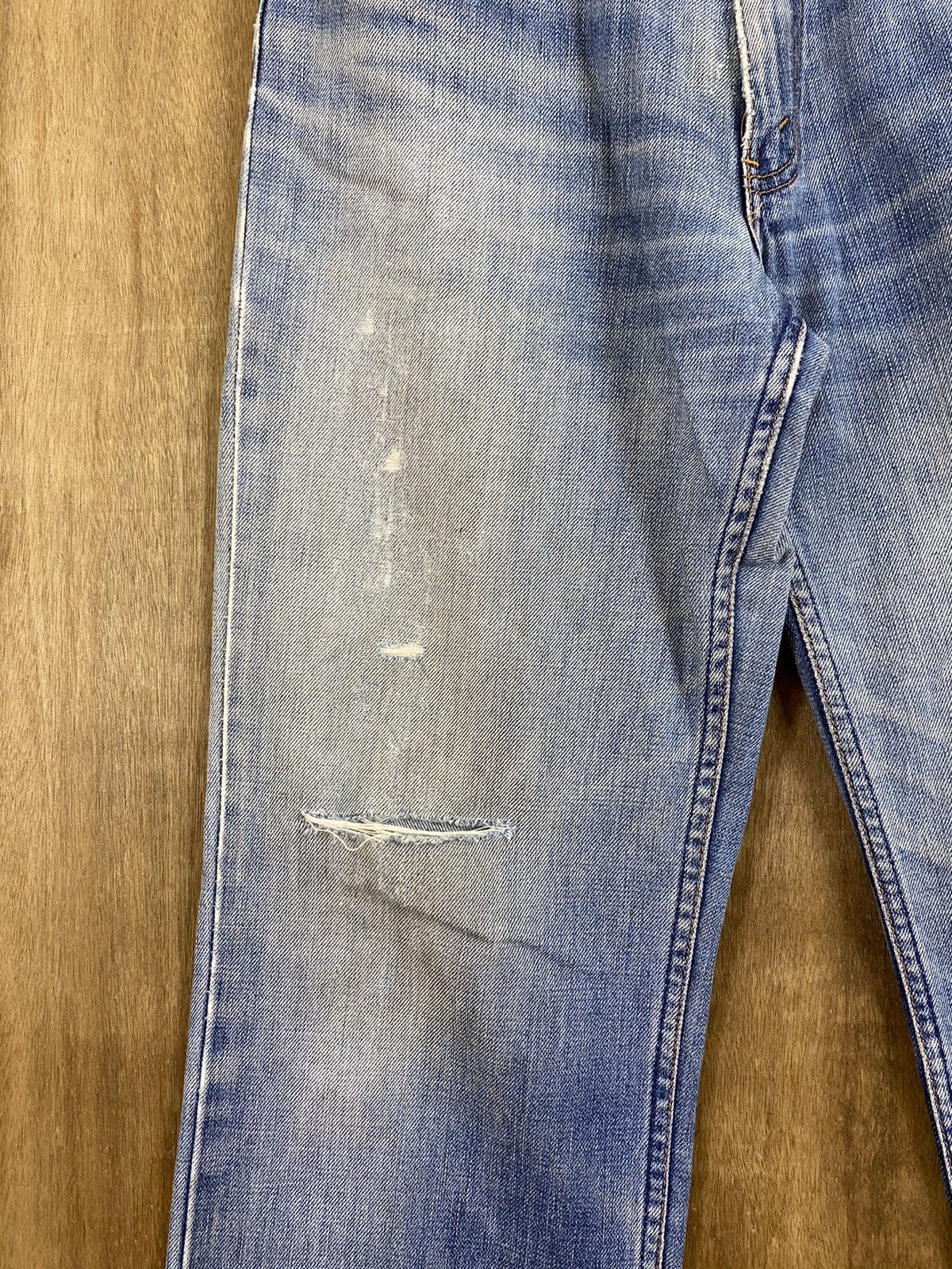 Levi's DLS 508 Levis Blue Distressed Denim Pants #BB531 Size US 32 / EU 48 - 6 Thumbnail
