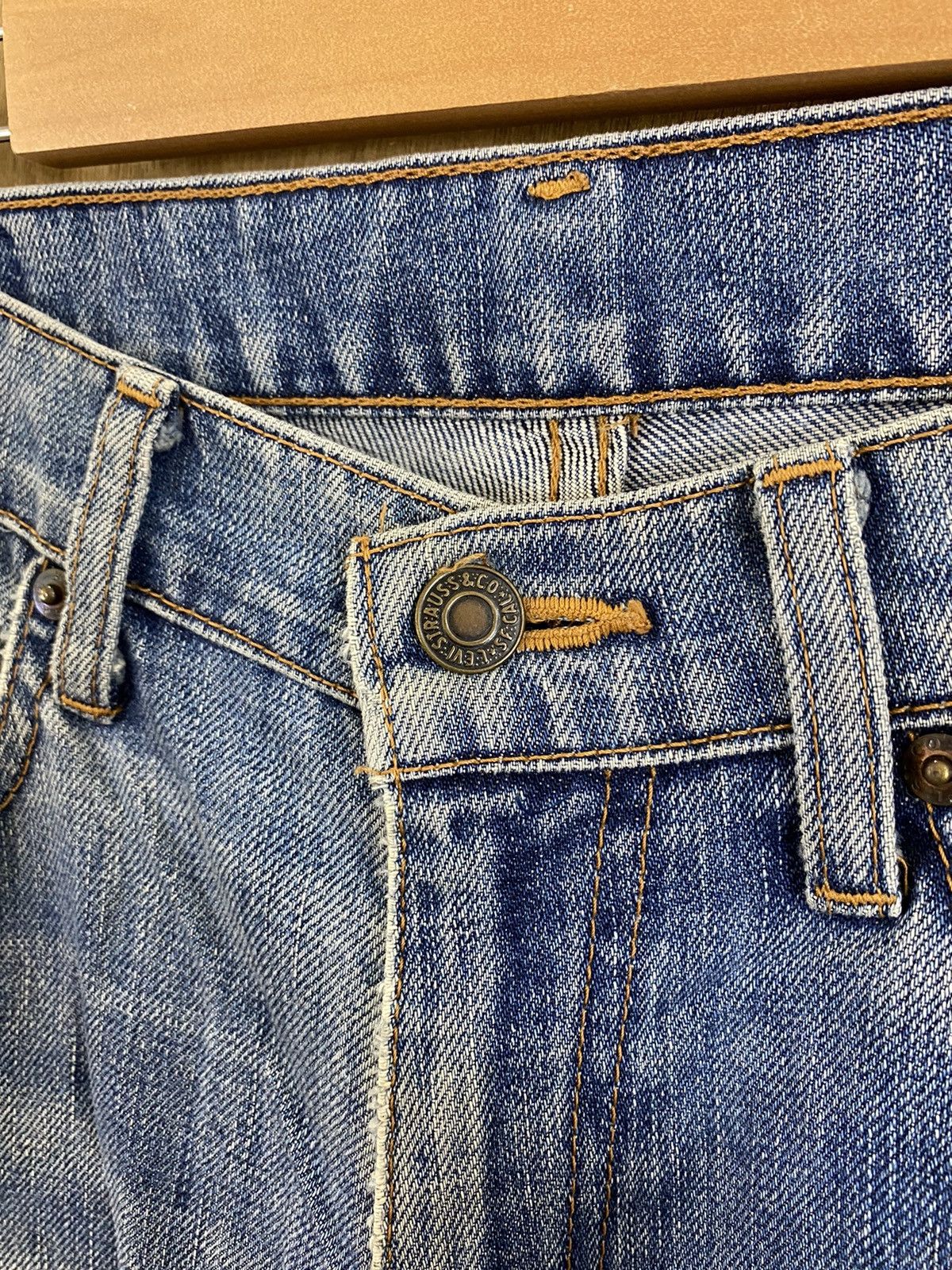 Levi's DLS 508 Levis Blue Distressed Denim Pants #BB531 Size US 32 / EU 48 - 16 Thumbnail