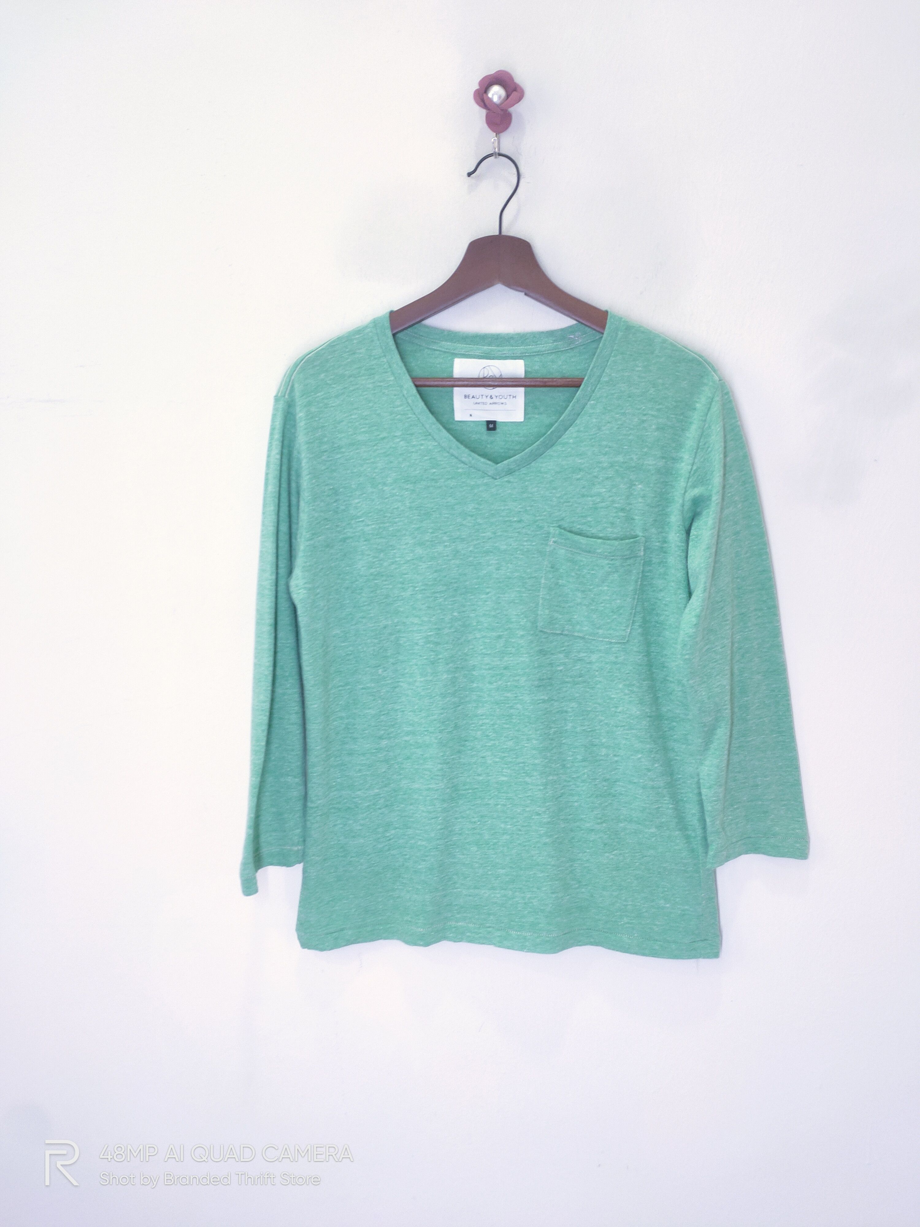 BEAUTY&YOUTH × United Arrows × Vintage Vintage BEAUTY & YOUTH x UNITED ARROWS 3Q Sweatshirt TShirt Size US M / EU 48-50 / 2 - 1 Thumbnail