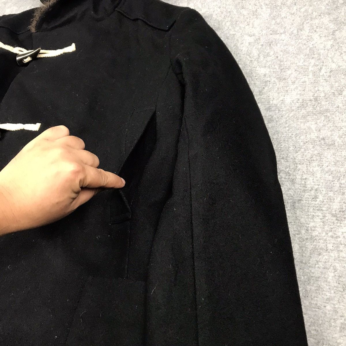 Issey Miyake ISSEY MIYAKE SUNAO KUWAHARA FUR HOODIES WOOL JACKET Size US M / EU 48-50 / 2 - 4 Thumbnail