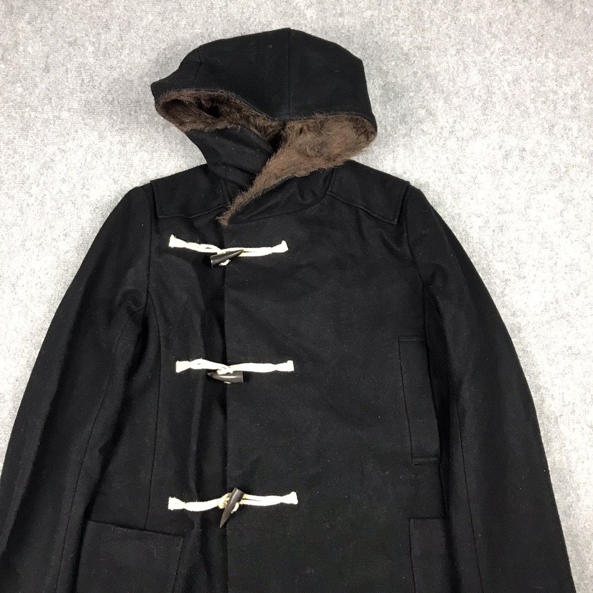 Issey Miyake ISSEY MIYAKE SUNAO KUWAHARA FUR HOODIES WOOL JACKET Size US M / EU 48-50 / 2 - 2 Thumbnail