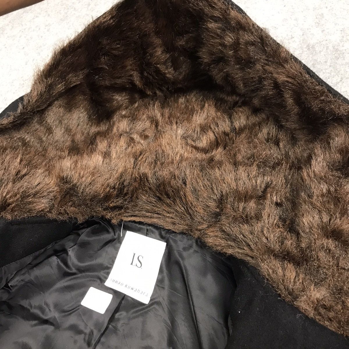 Issey Miyake ISSEY MIYAKE SUNAO KUWAHARA FUR HOODIES WOOL JACKET Size US M / EU 48-50 / 2 - 6 Thumbnail