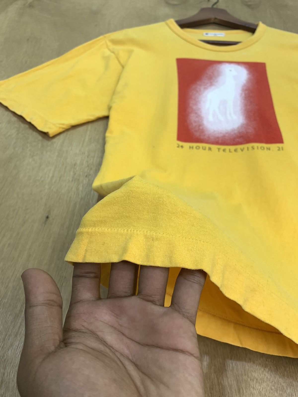 Camel × Japanese Brand Vintag 24HOUR TELEVISION CAMEL Box Logo Single Stitch Shirt Size US M / EU 48-50 / 2 - 7 Thumbnail