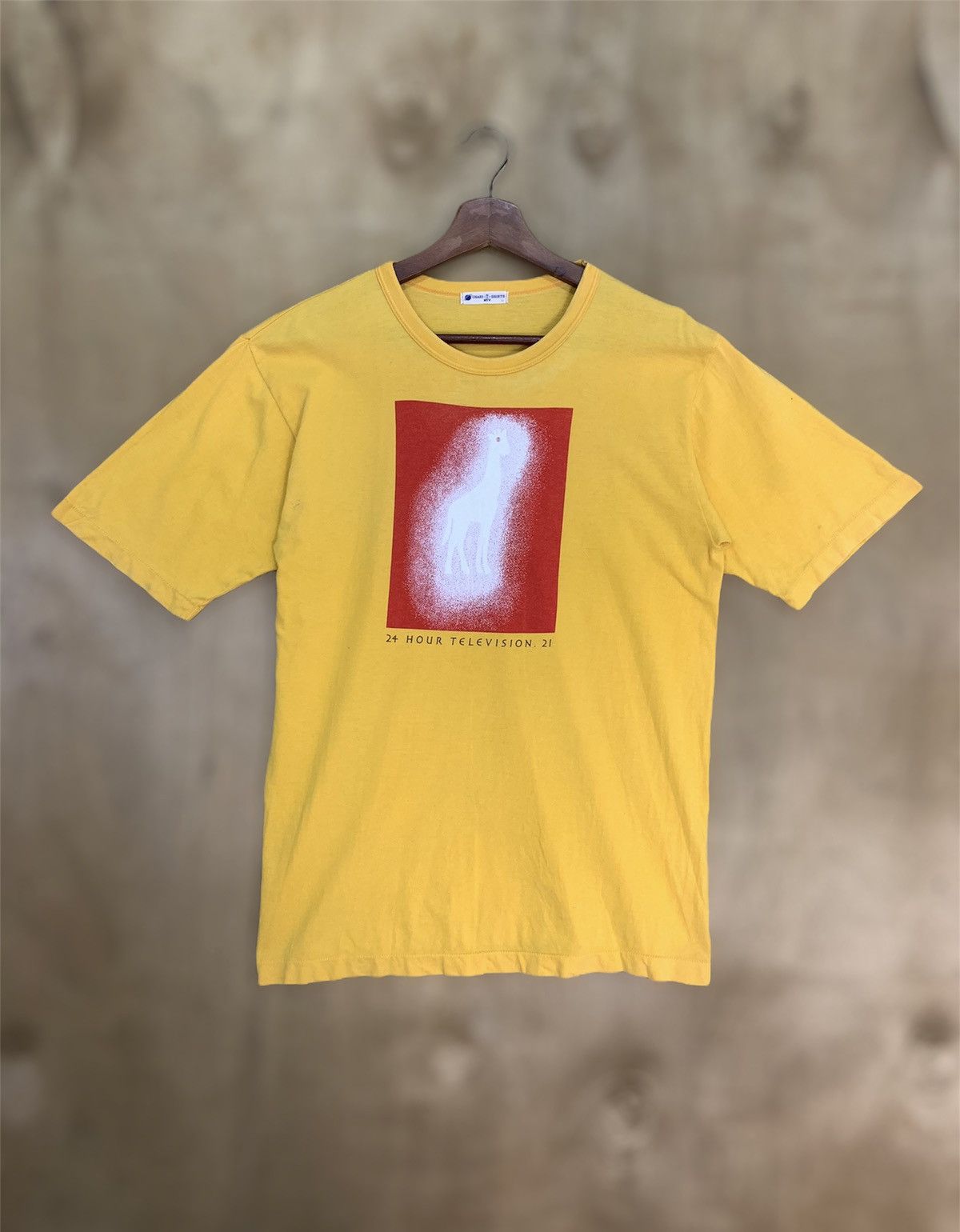 Vintag 24HOUR TELEVISION CAMEL Box Logo Single Stitch Shirt