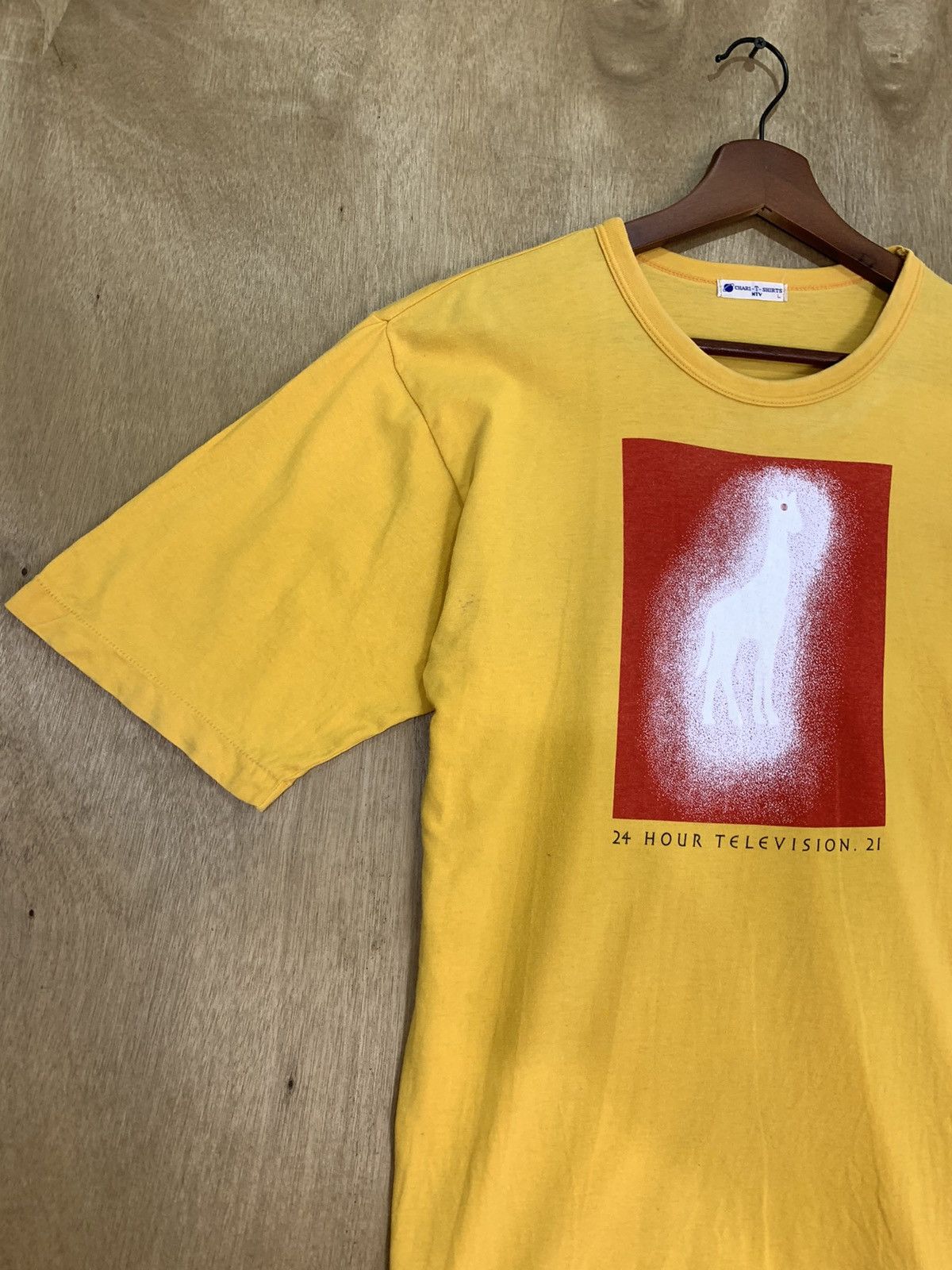 Camel × Japanese Brand Vintag 24HOUR TELEVISION CAMEL Box Logo Single Stitch Shirt Size US M / EU 48-50 / 2 - 3 Thumbnail