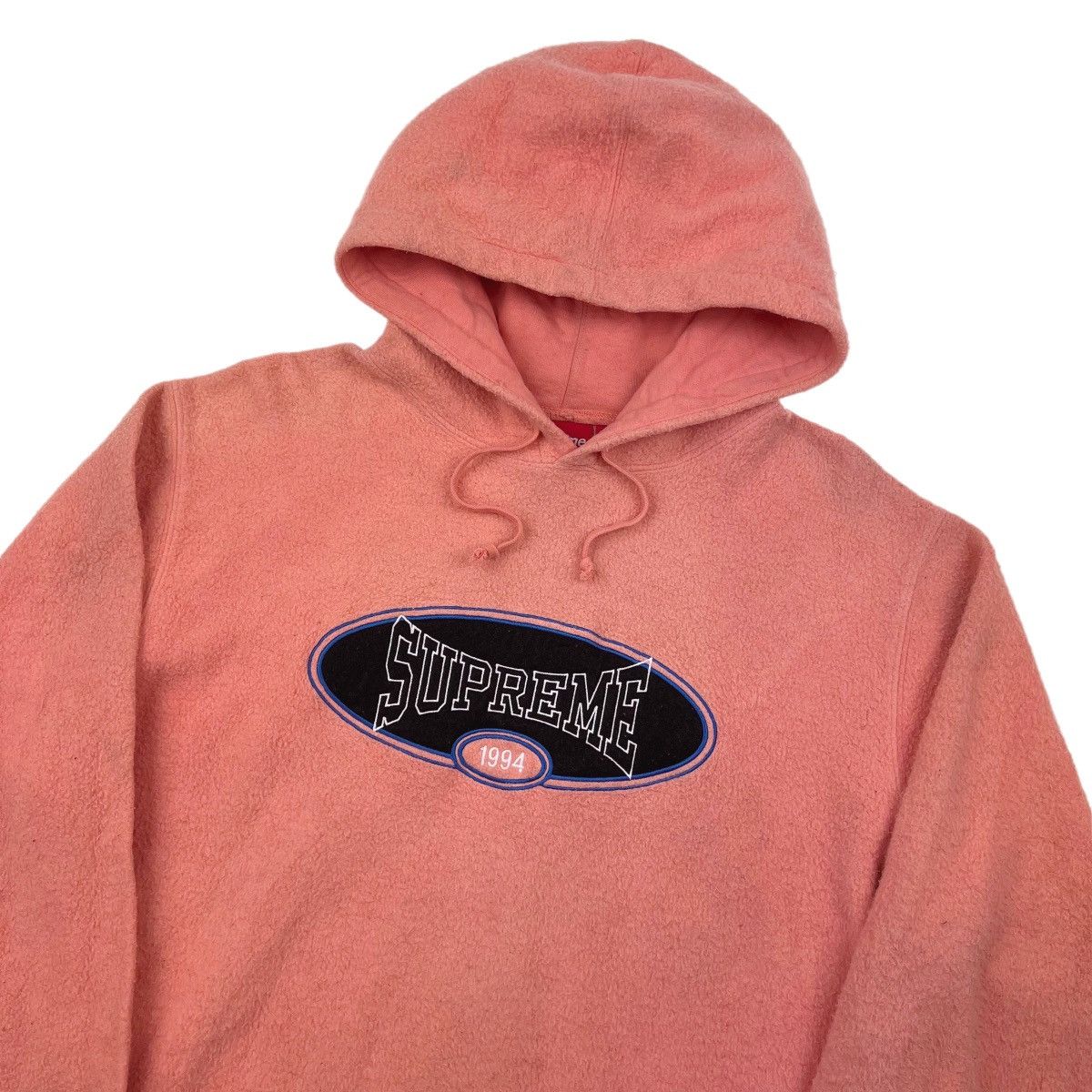 image of Supreme Peach Fleece Hoodie, Men's (Size XL)