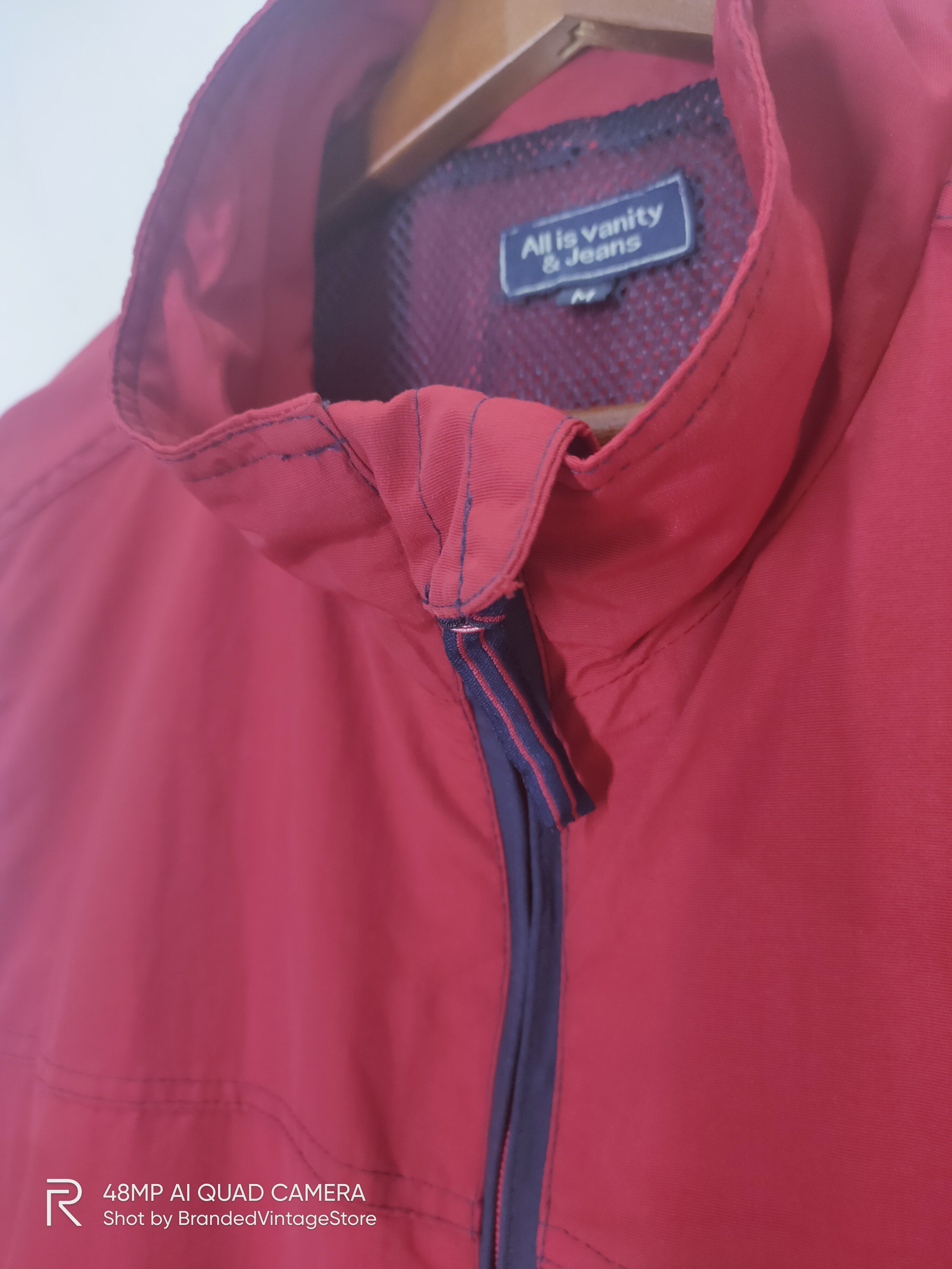 Japanese Brand A.I.V Zipper Multipocket Tactical Mesh Nett Red Vest Jacket Size 44L - 7 Thumbnail