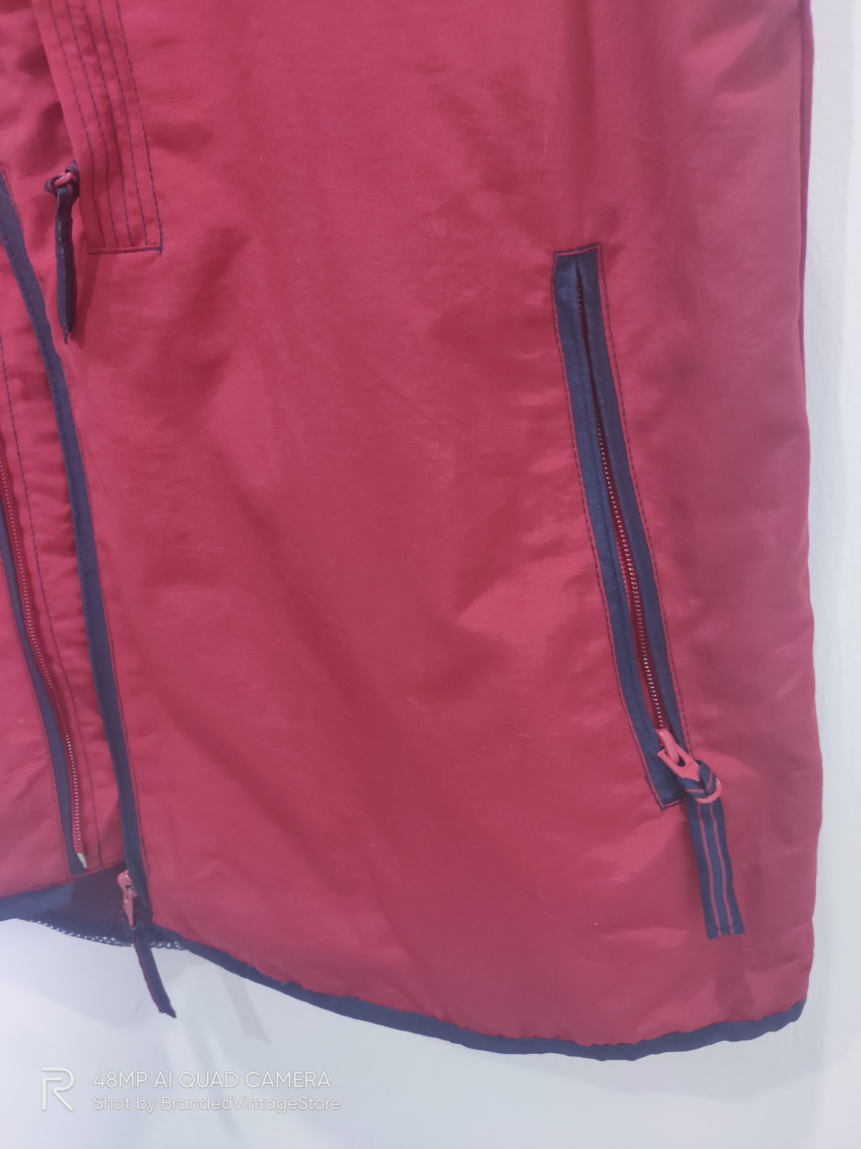 Japanese Brand A.I.V Zipper Multipocket Tactical Mesh Nett Red Vest Jacket Size 44L - 9 Thumbnail