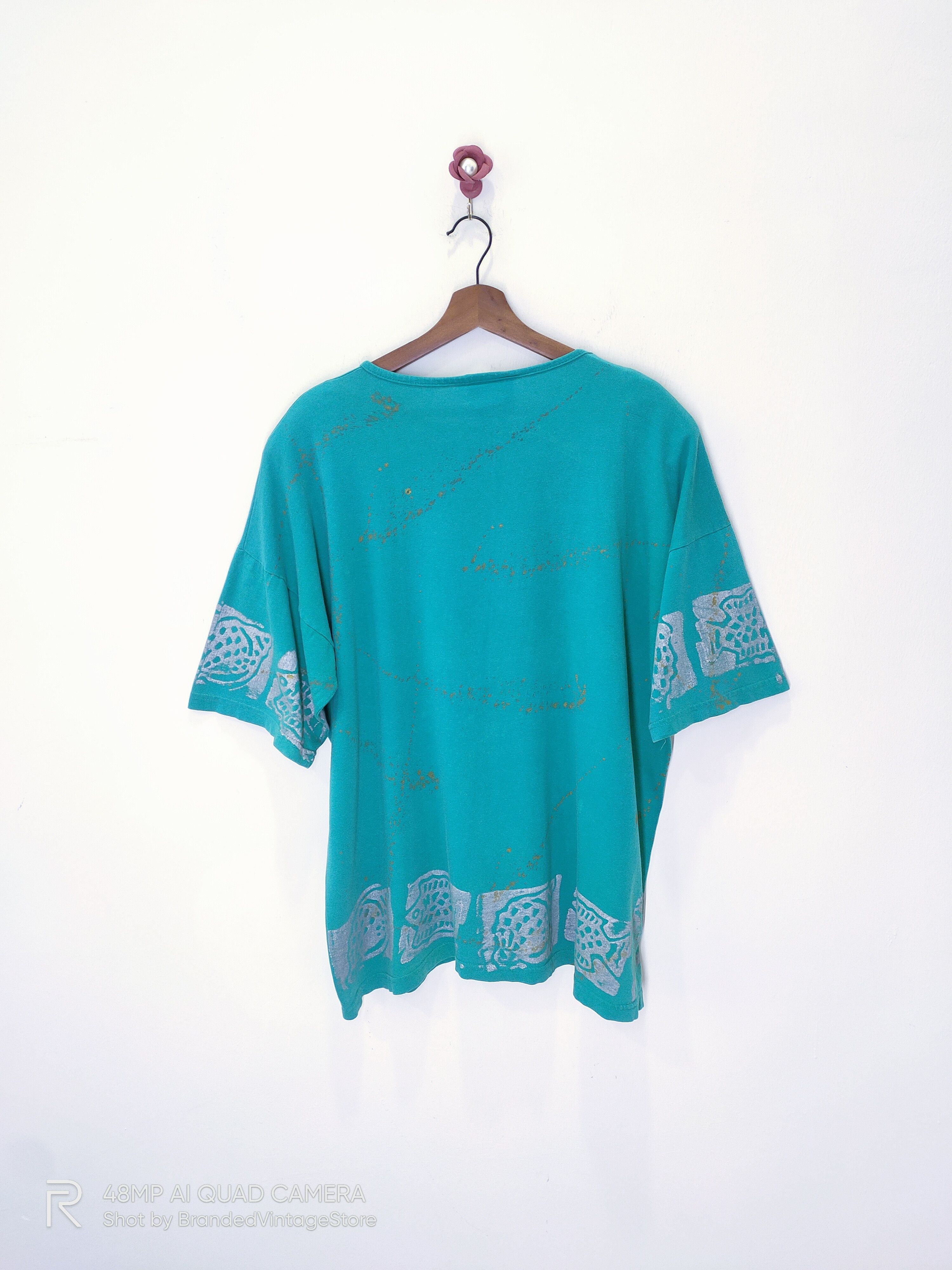 Other Vintage COPA CABANA Aquatic Exotic Fullprint AllOver Tshirt Size US XL / EU 56 / 4 - 2 Thumbnail