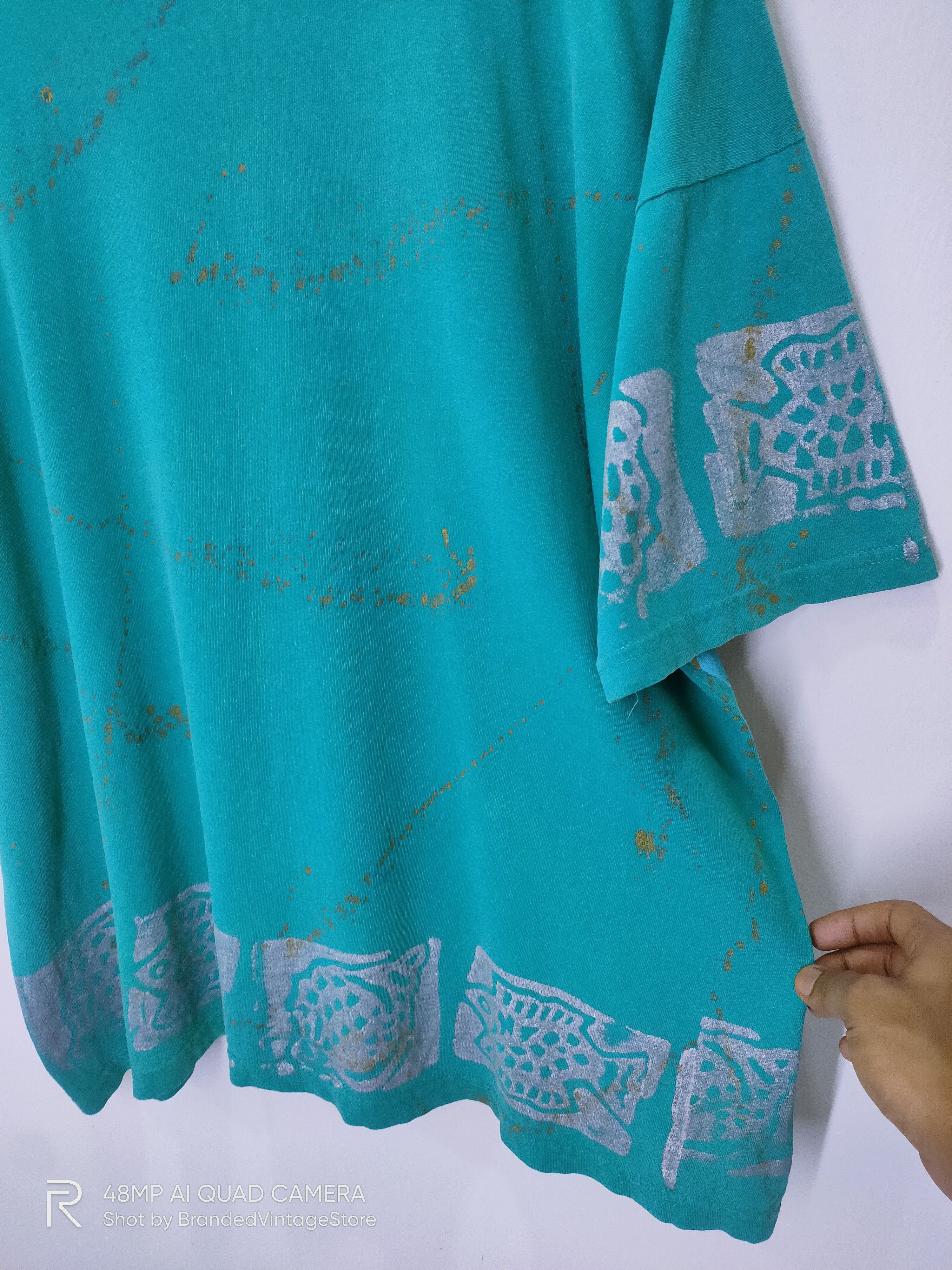 Other Vintage COPA CABANA Aquatic Exotic Fullprint AllOver Tshirt Size US XL / EU 56 / 4 - 8 Thumbnail