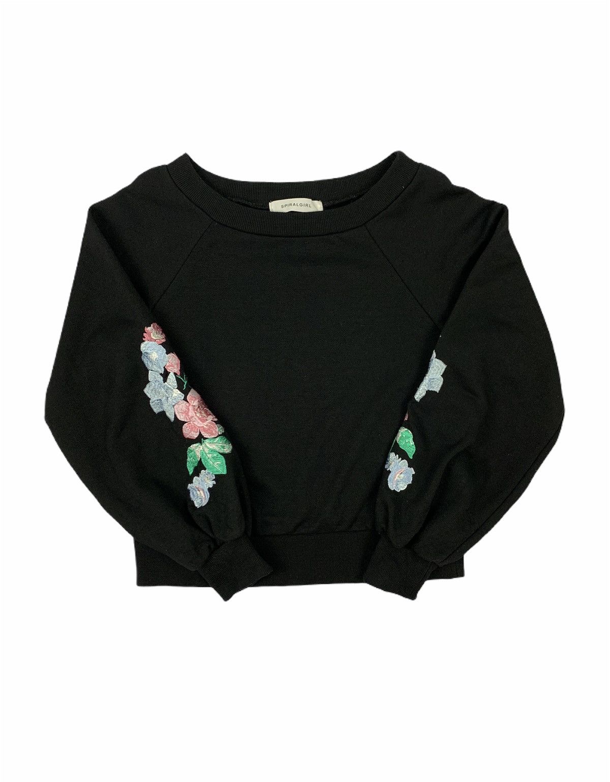 Girl Skateboards SPIRAL GIRL Embroider Rose Floral Croptop Tattoo Sweatshirt Size US S / EU 44-46 / 1 - 1 Thumbnail