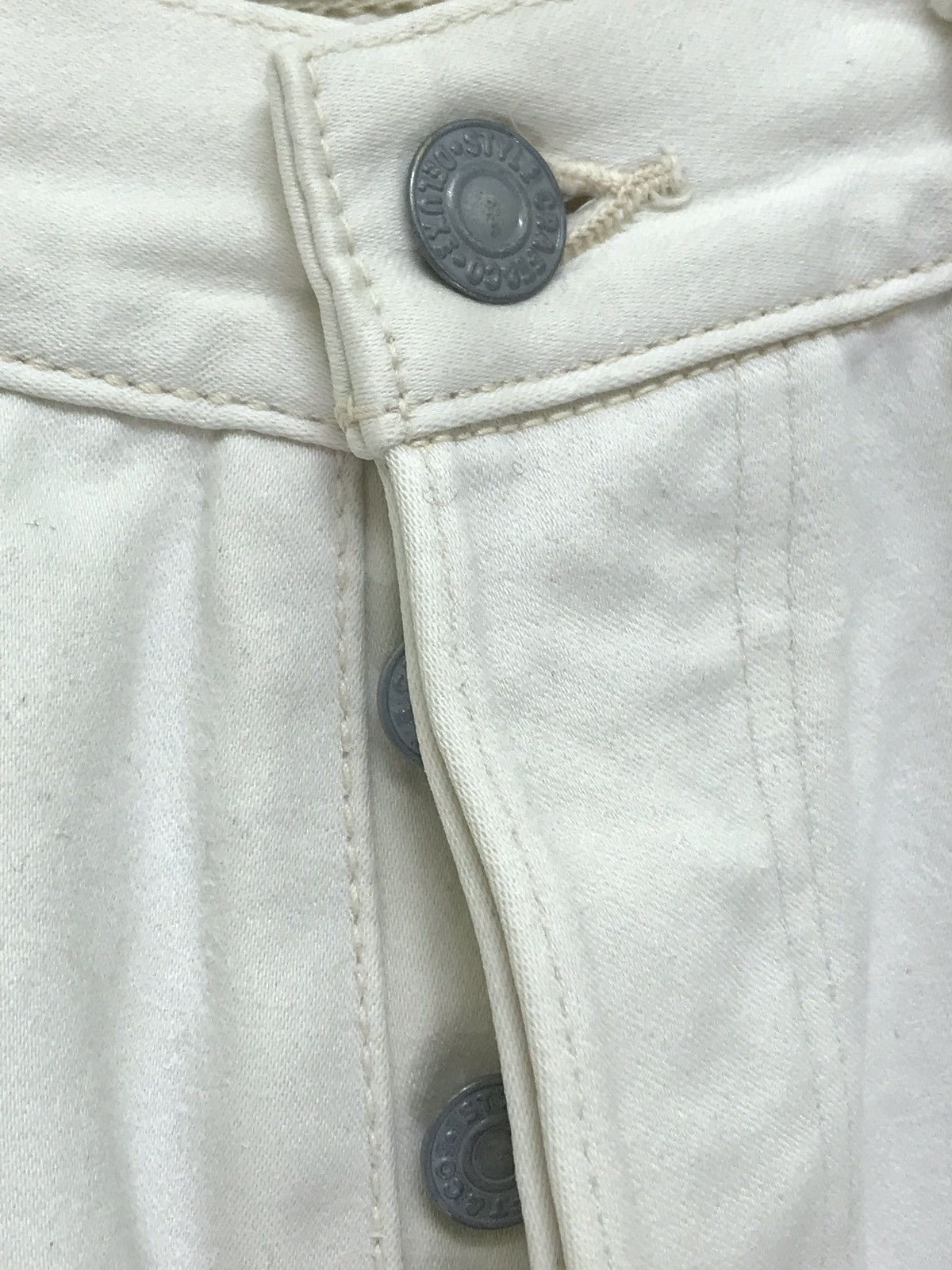 Evisu 💖OG Evisu White Plain Pant Jeans Regular Made in Japan Size US 30 / EU 46 - 4 Thumbnail