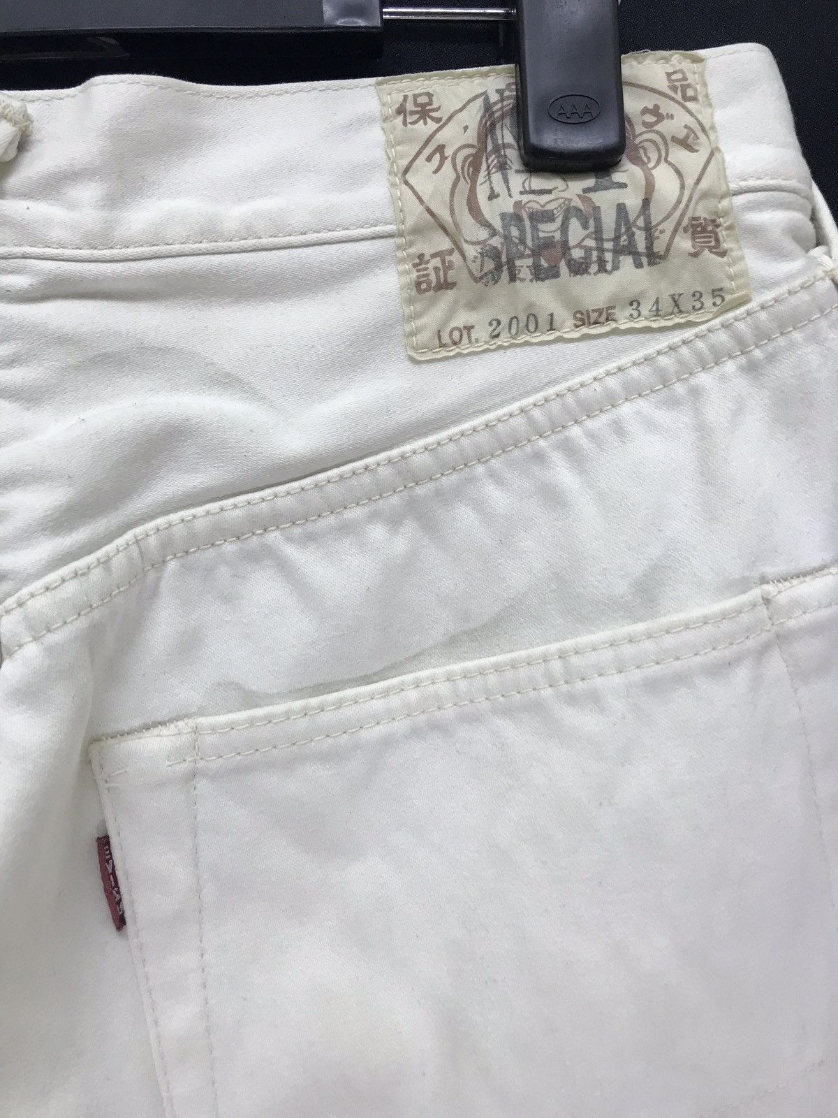 Evisu 💖OG Evisu White Plain Pant Jeans Regular Made in Japan Size US 30 / EU 46 - 5 Thumbnail