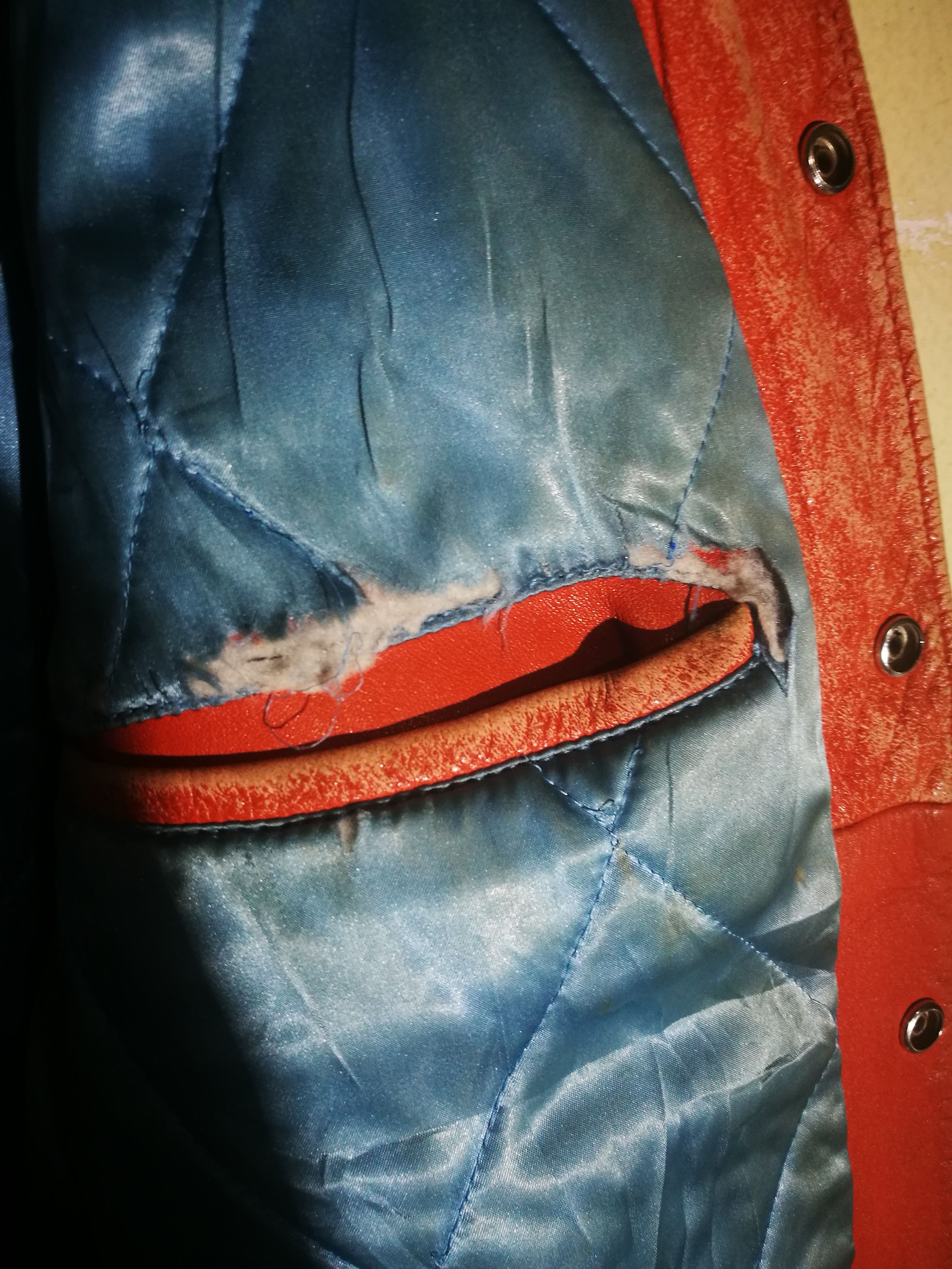 Other Distressed VOX Varsity Leather Jacket Size US L / EU 52-54 / 3 - 8 Thumbnail