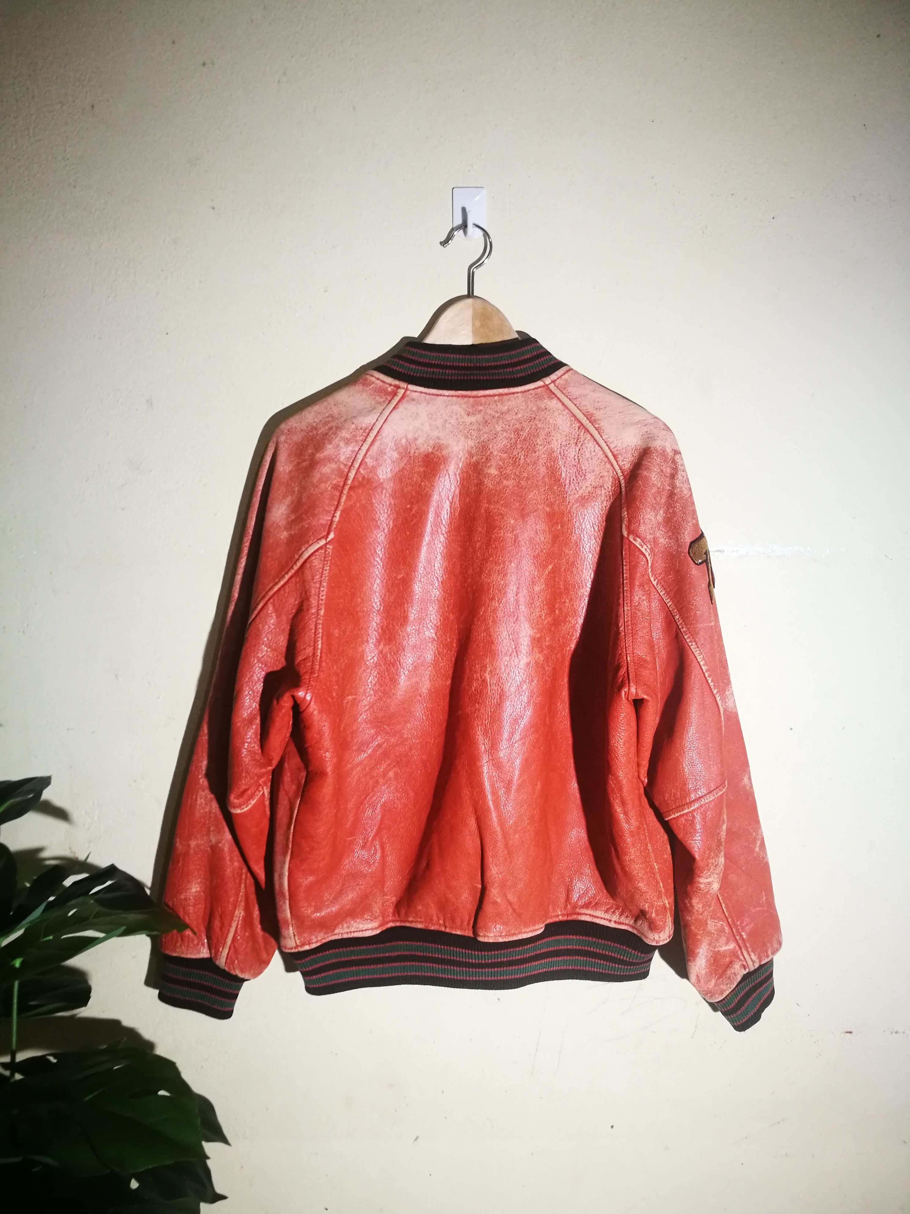 Other Distressed VOX Varsity Leather Jacket Size US L / EU 52-54 / 3 - 7 Thumbnail