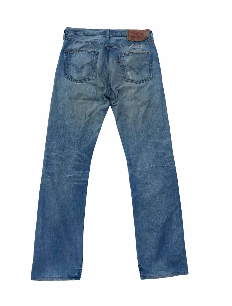 Levi's Levis 501 Distressed Grunge Denim Pants Streetwear Fashion Size US 31 - 8 Thumbnail