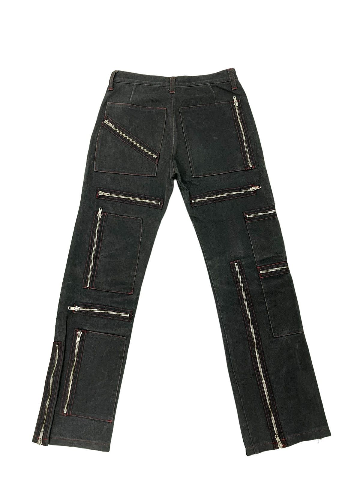 Japanese Brand Over Zipped Jeans Punk Here There Slim 3🟦8 Size US 29 - 12 Thumbnail
