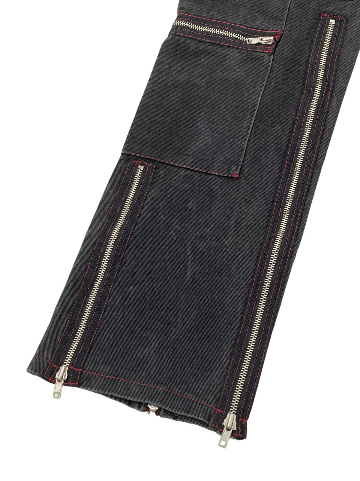 Japanese Brand Over Zipped Jeans Punk Here There Slim 3🟦8 Size US 29 - 5 Thumbnail