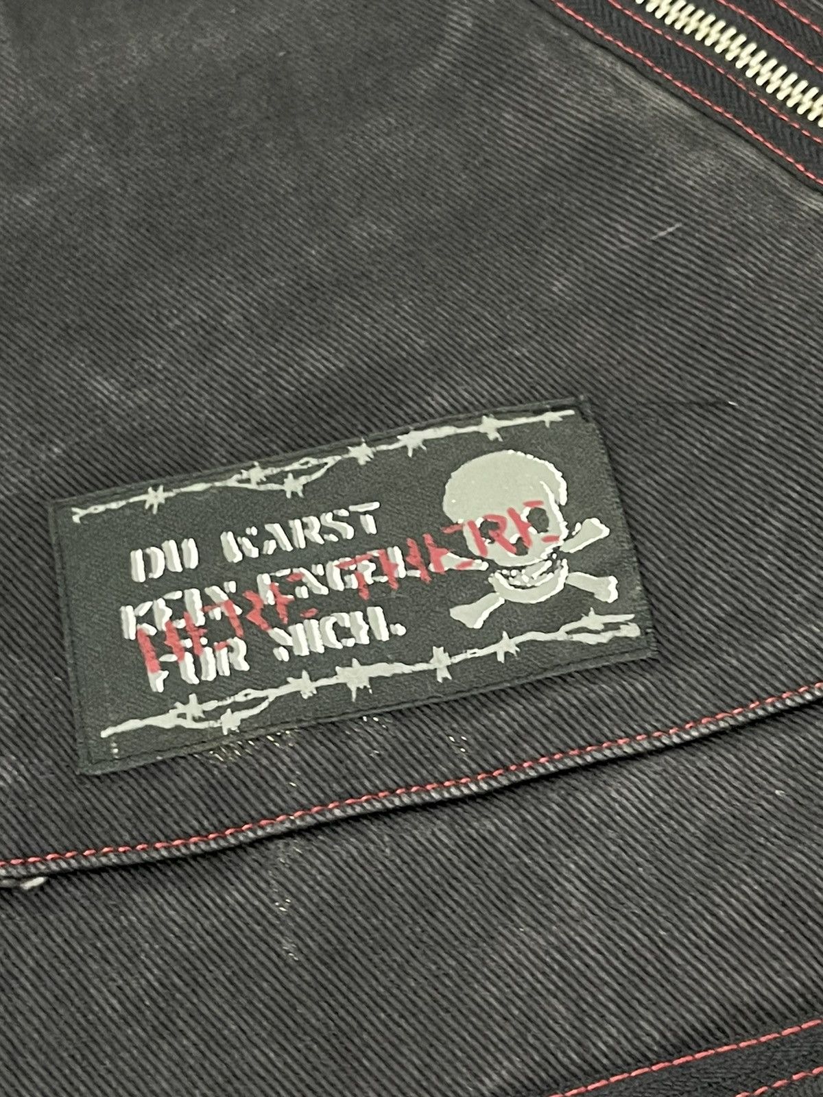 Japanese Brand Over Zipped Jeans Punk Here There Slim 3🟦8 Size US 29 - 21 Thumbnail
