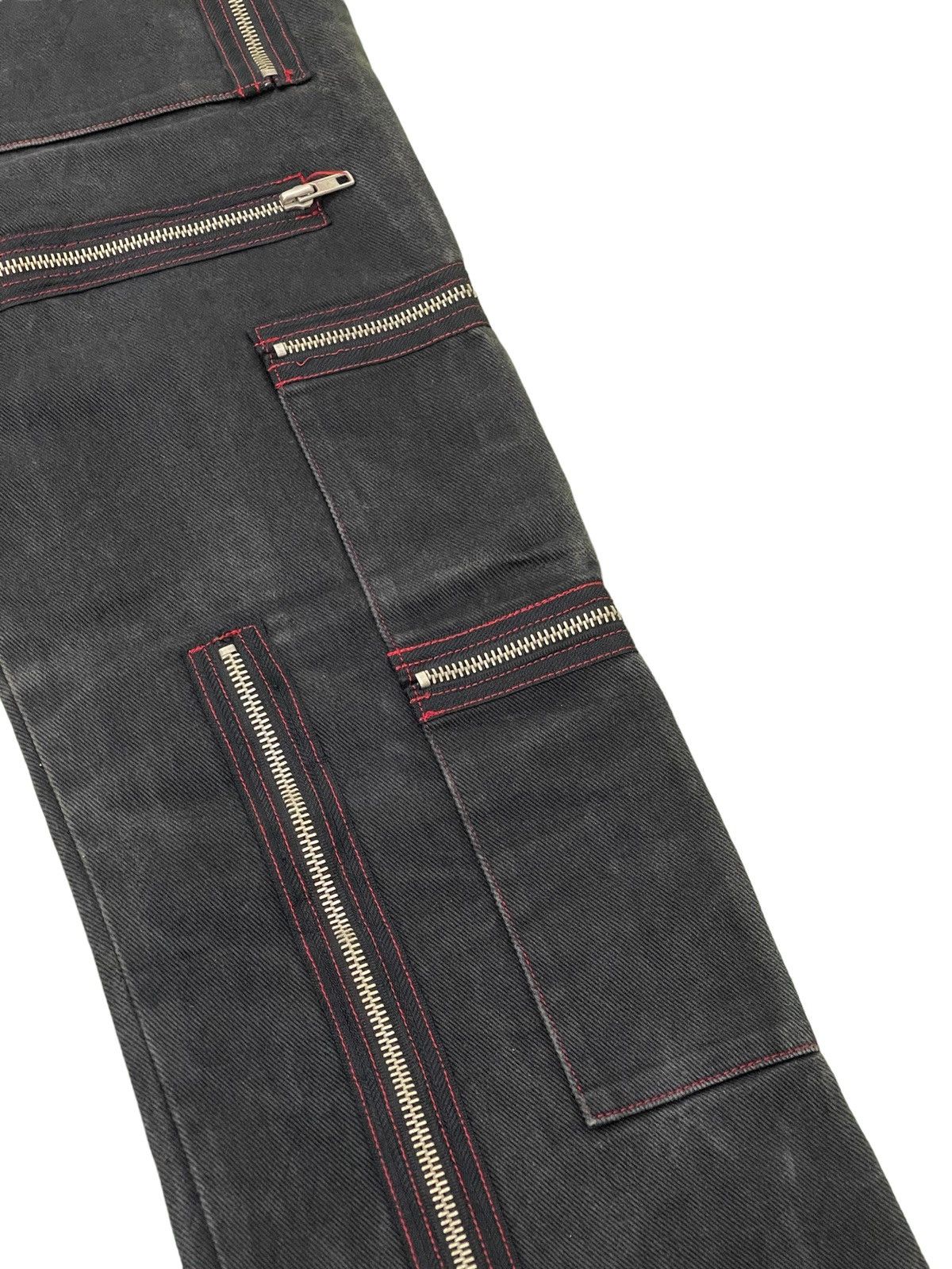 Japanese Brand Over Zipped Jeans Punk Here There Slim 3🟦8 Size US 29 - 18 Thumbnail