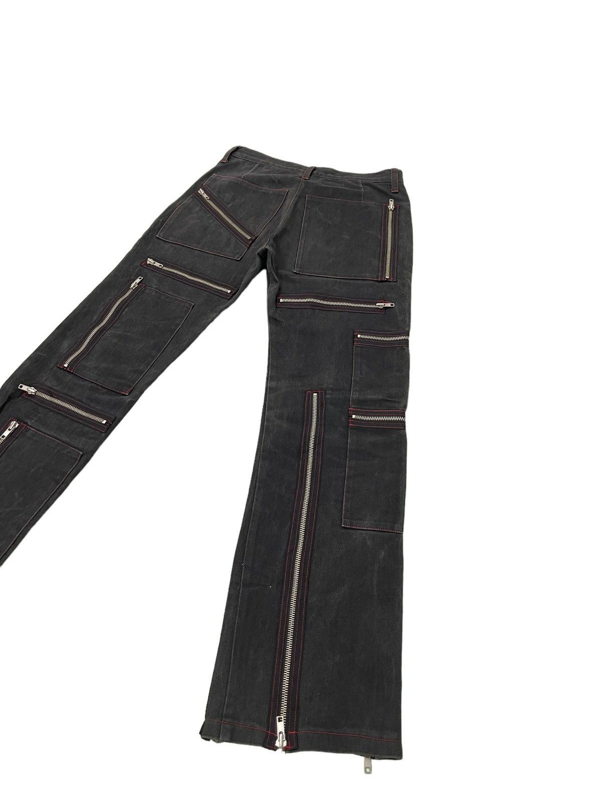 Japanese Brand Over Zipped Jeans Punk Here There Slim 3🟦8 Size US 29 - 14 Thumbnail