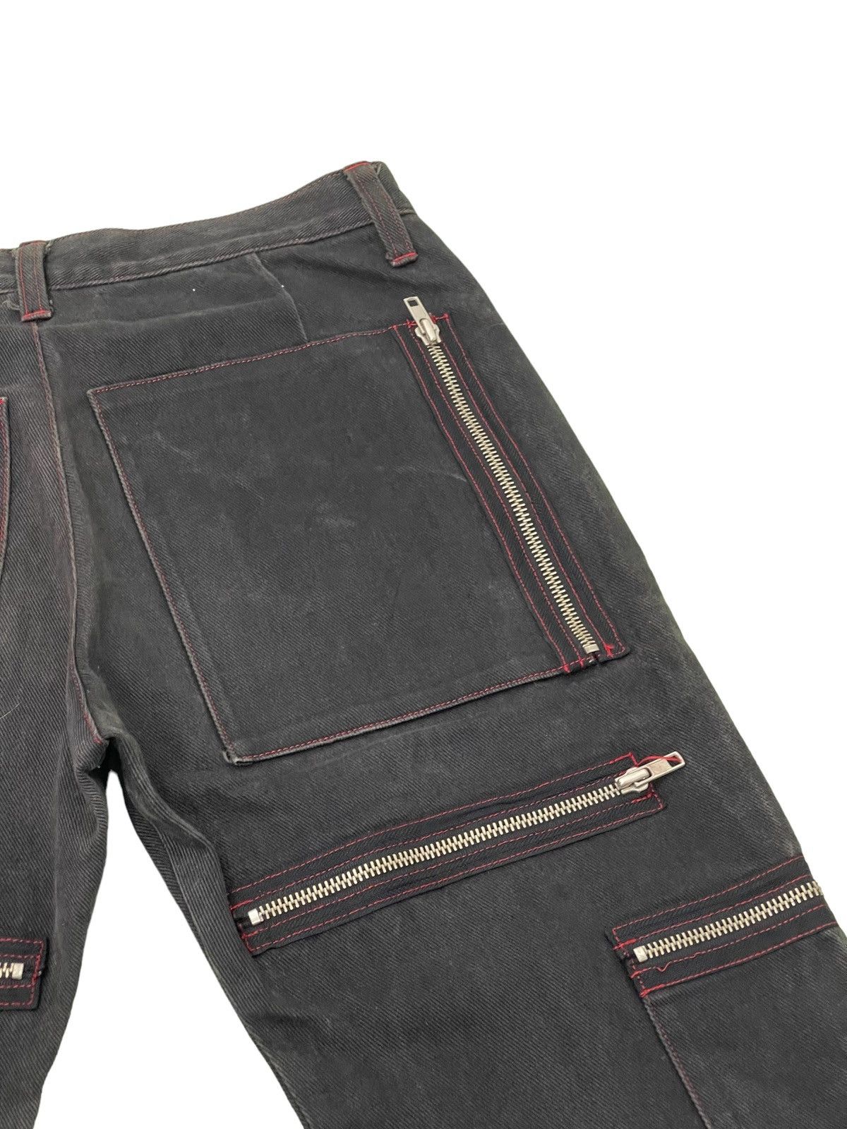 Japanese Brand Over Zipped Jeans Punk Here There Slim 3🟦8 Size US 29 - 20 Thumbnail