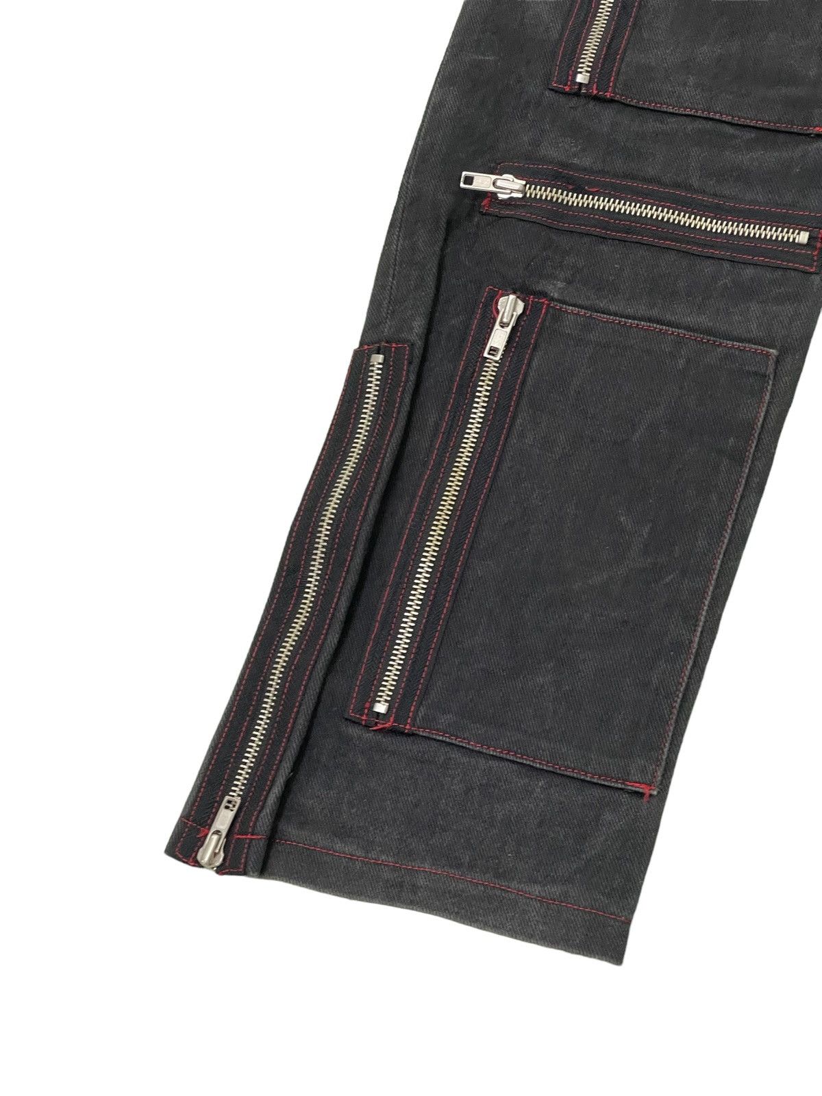 Japanese Brand Over Zipped Jeans Punk Here There Slim 3🟦8 Size US 29 - 16 Thumbnail