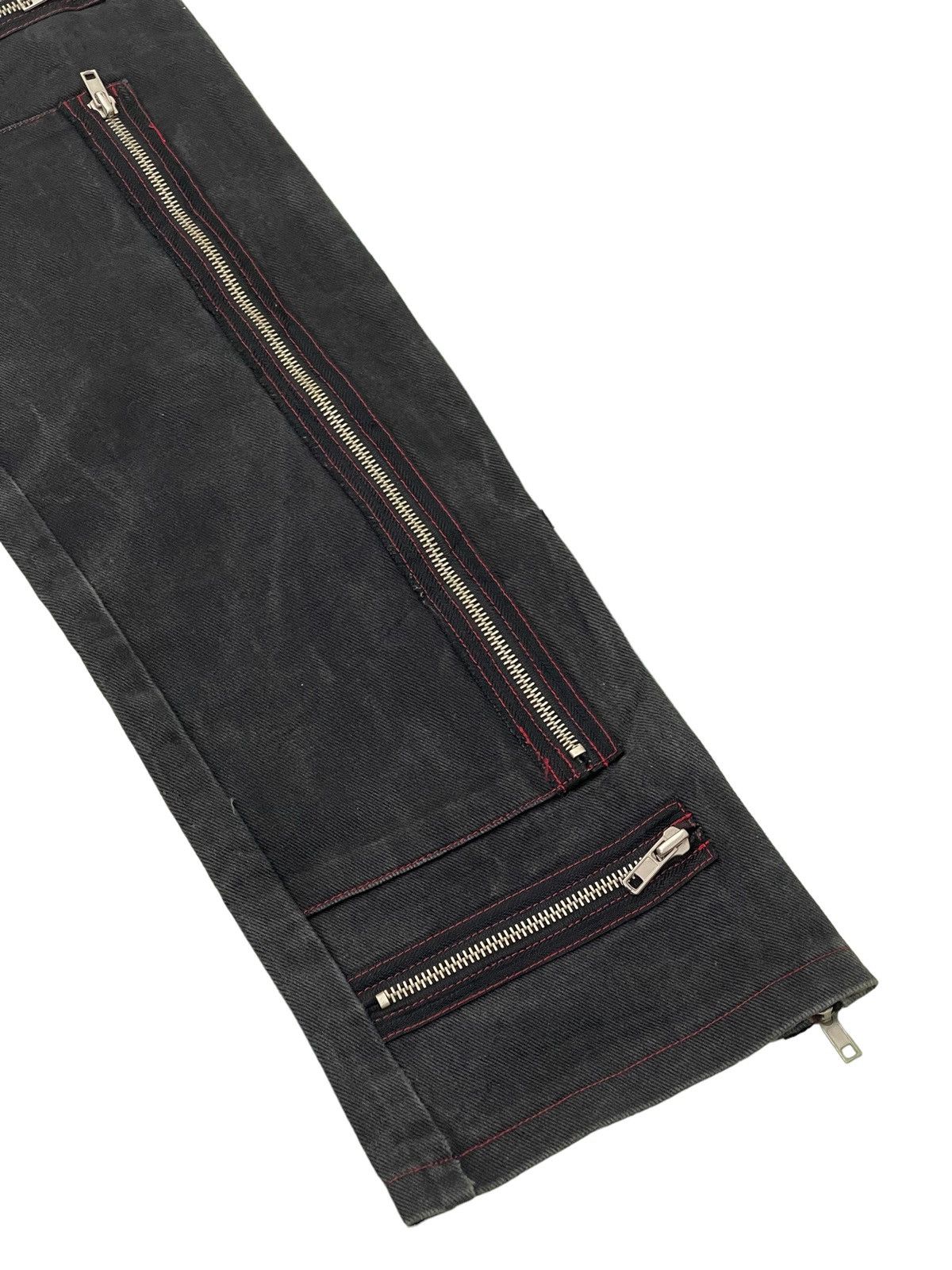 Japanese Brand Over Zipped Jeans Punk Here There Slim 3🟦8 Size US 29 - 4 Thumbnail