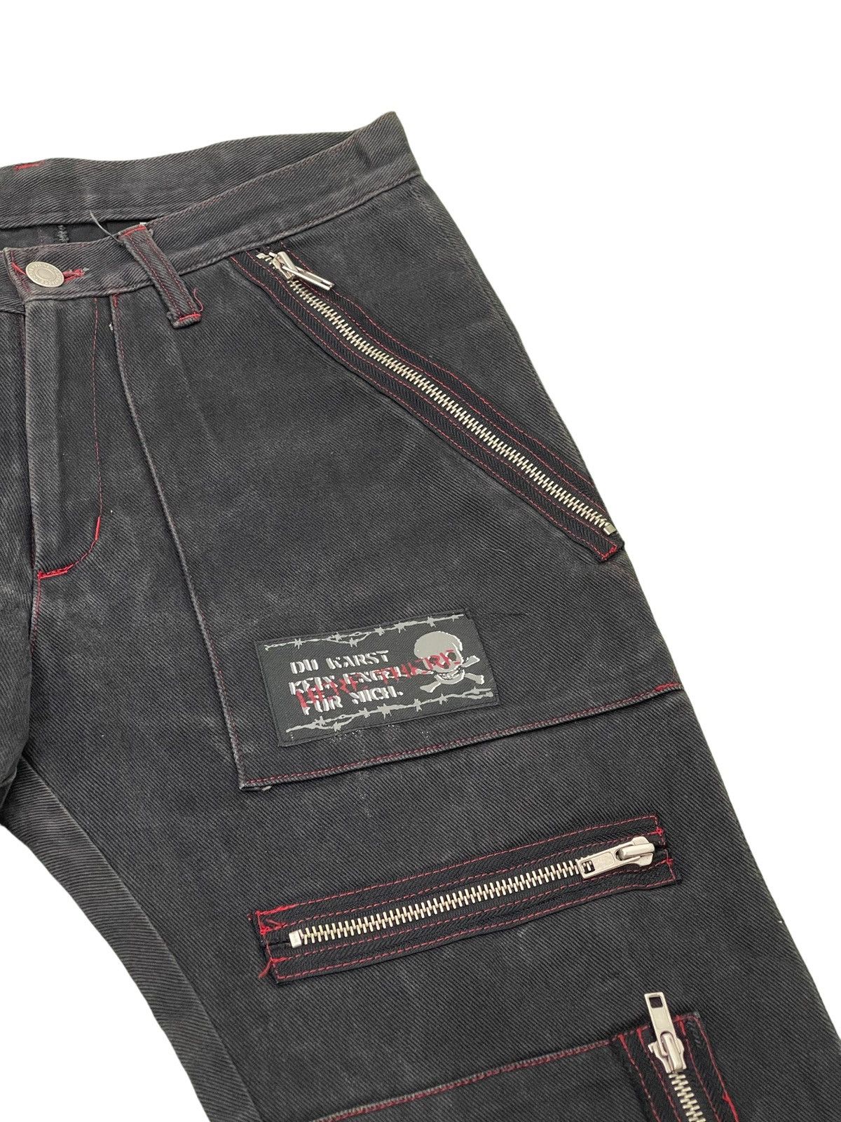 Japanese Brand Over Zipped Jeans Punk Here There Slim 3🟦8 Size US 29 - 9 Thumbnail