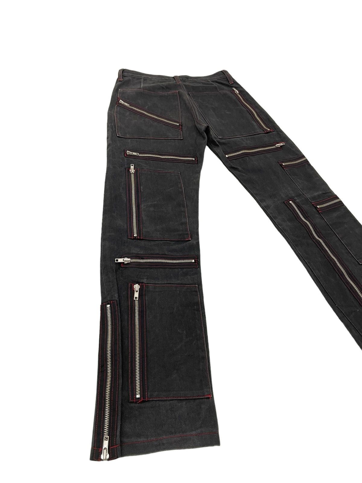 Japanese Brand Over Zipped Jeans Punk Here There Slim 3🟦8 Size US 29 - 13 Thumbnail