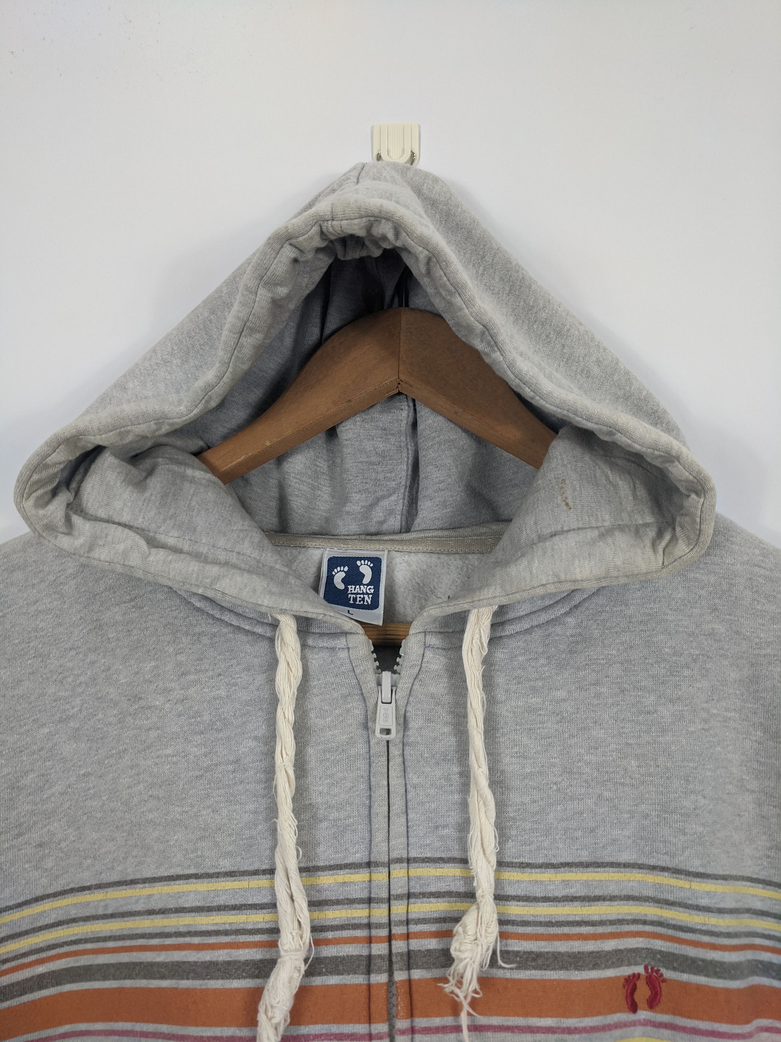 Hang Ten × Vintage Vintage Hang Ten Rainbow Hoodie Jacket Size US L / EU 52-54 / 3 - 9 Thumbnail