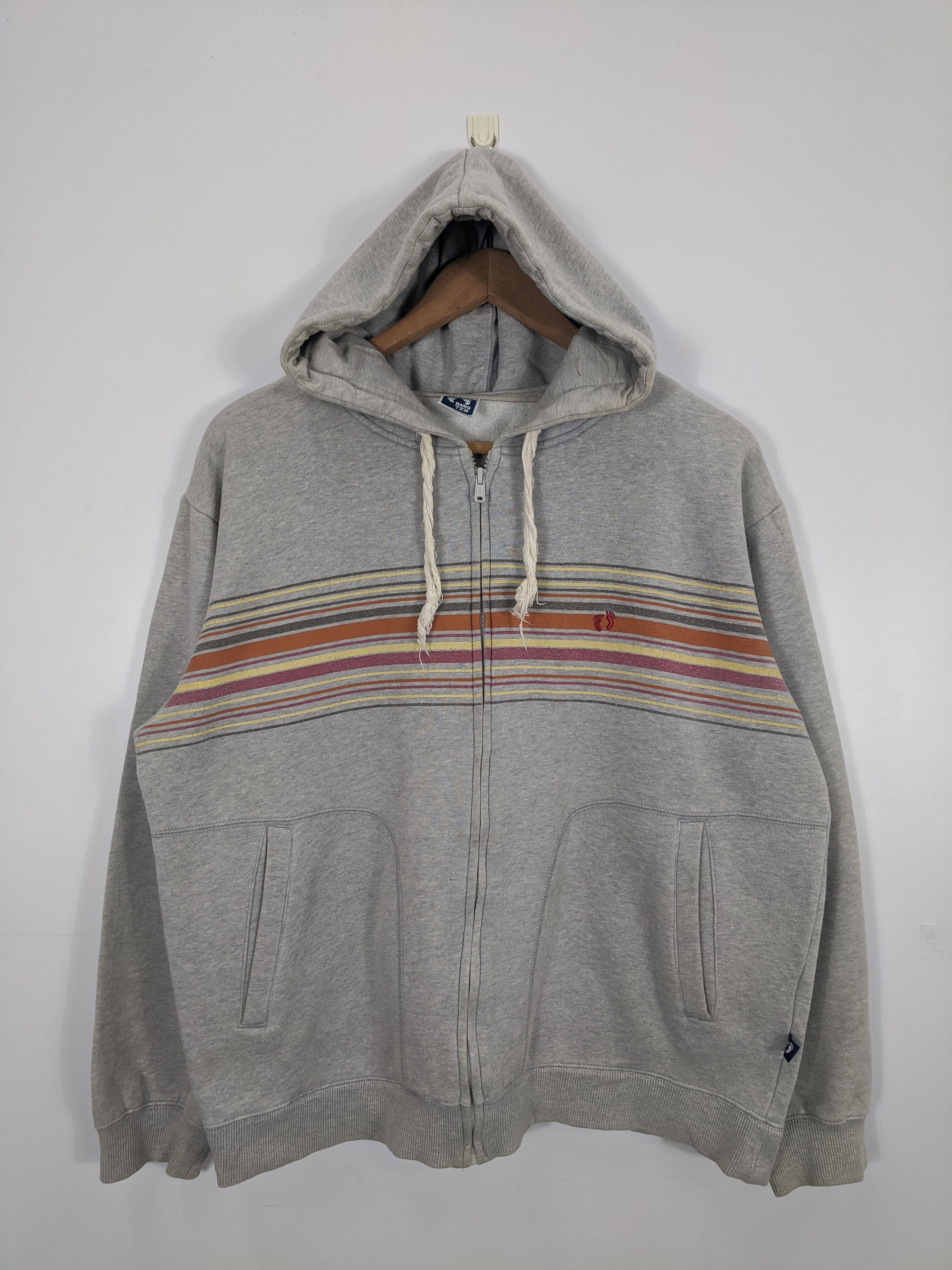 Hang Ten × Vintage Vintage Hang Ten Rainbow Hoodie Jacket Size US L / EU 52-54 / 3 - 1 Thumbnail