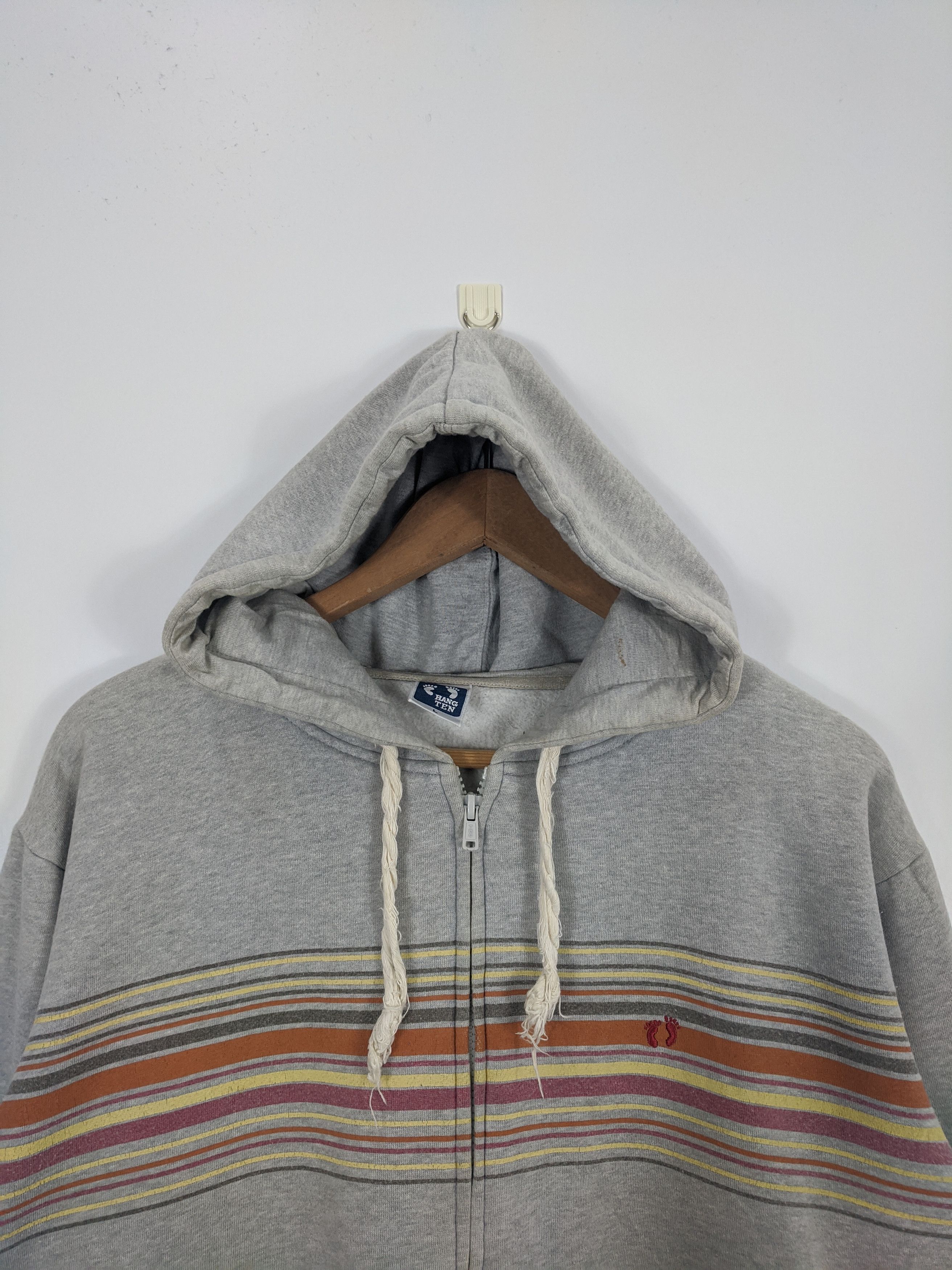 Hang Ten × Vintage Vintage Hang Ten Rainbow Hoodie Jacket Size US L / EU 52-54 / 3 - 2 Thumbnail