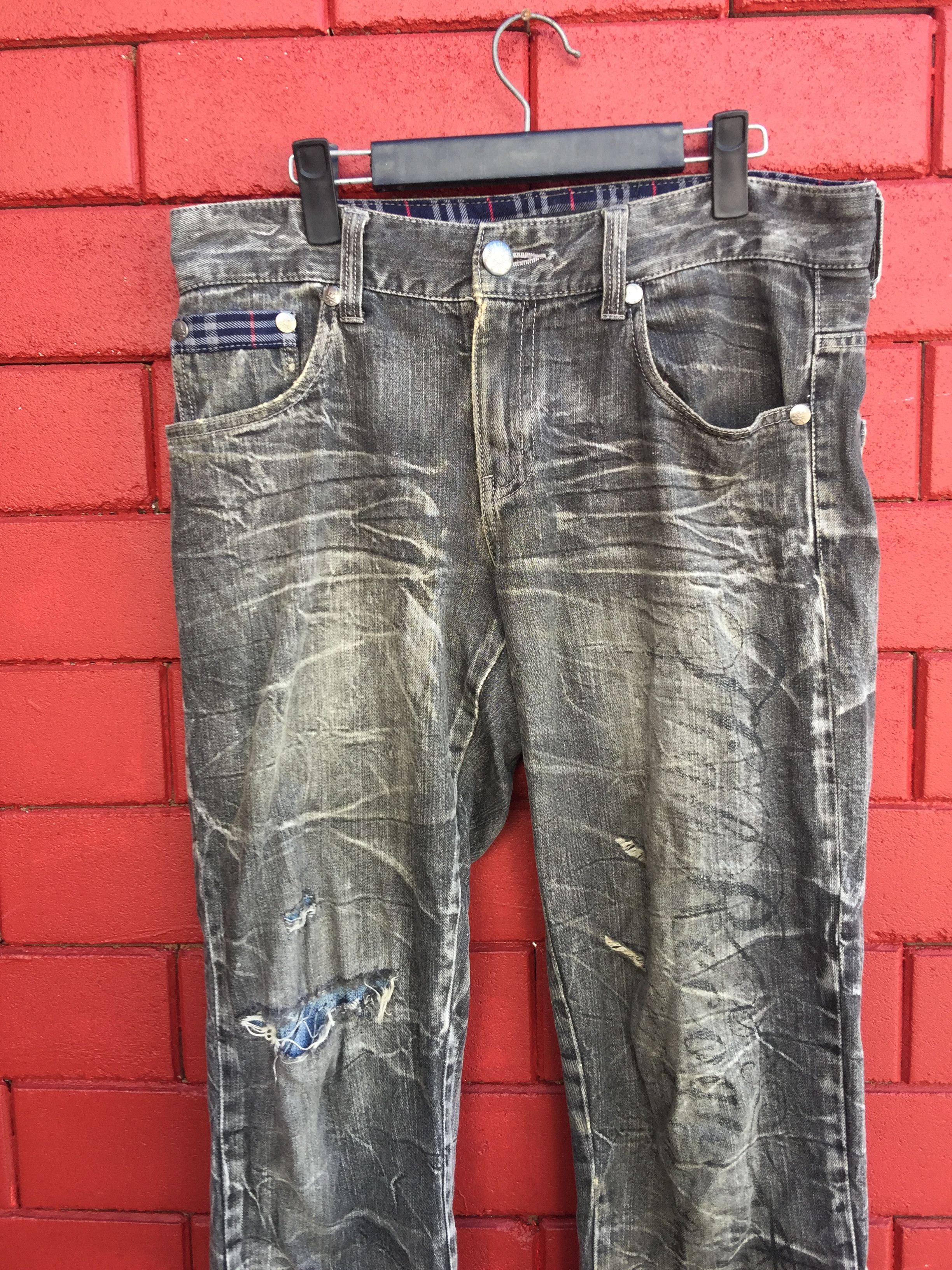 Japanese Brand × Vintage Vintage Jack Serika Distressed Travis Scott Fashion Style Size US 33 - 3 Thumbnail