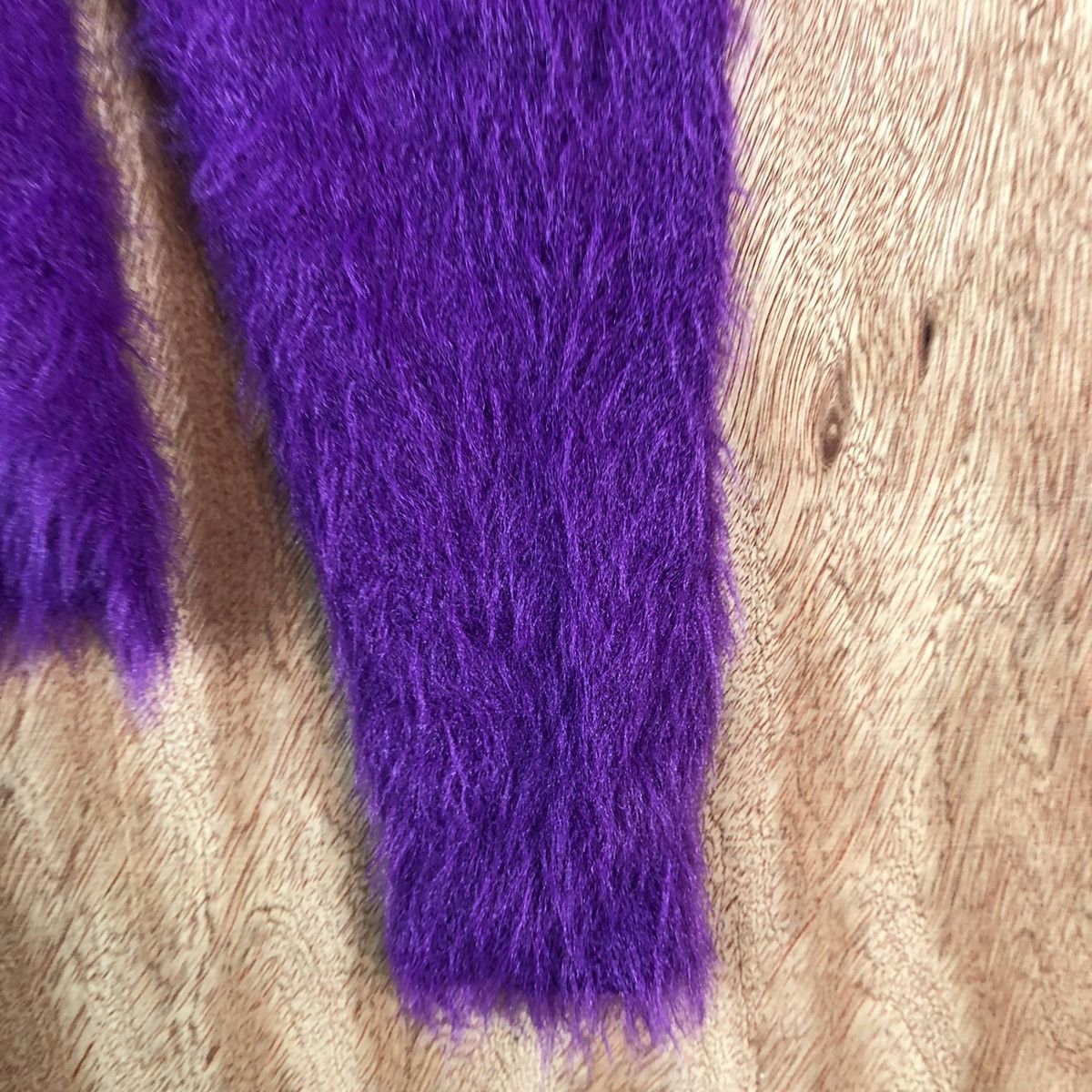 Japanese Brand DL Khalita Purple Mohair Shag Shaggy fur Knitwear #c336 Size L / US 10 / IT 46 - 4 Thumbnail