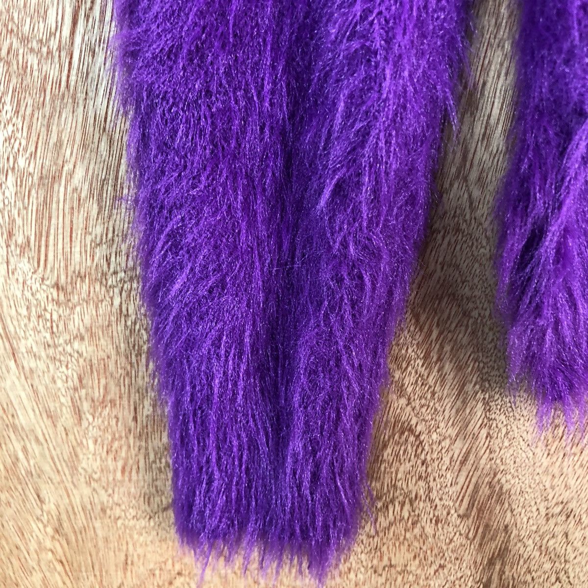 Japanese Brand DL Khalita Purple Mohair Shag Shaggy fur Knitwear #c336 Size L / US 10 / IT 46 - 6 Thumbnail