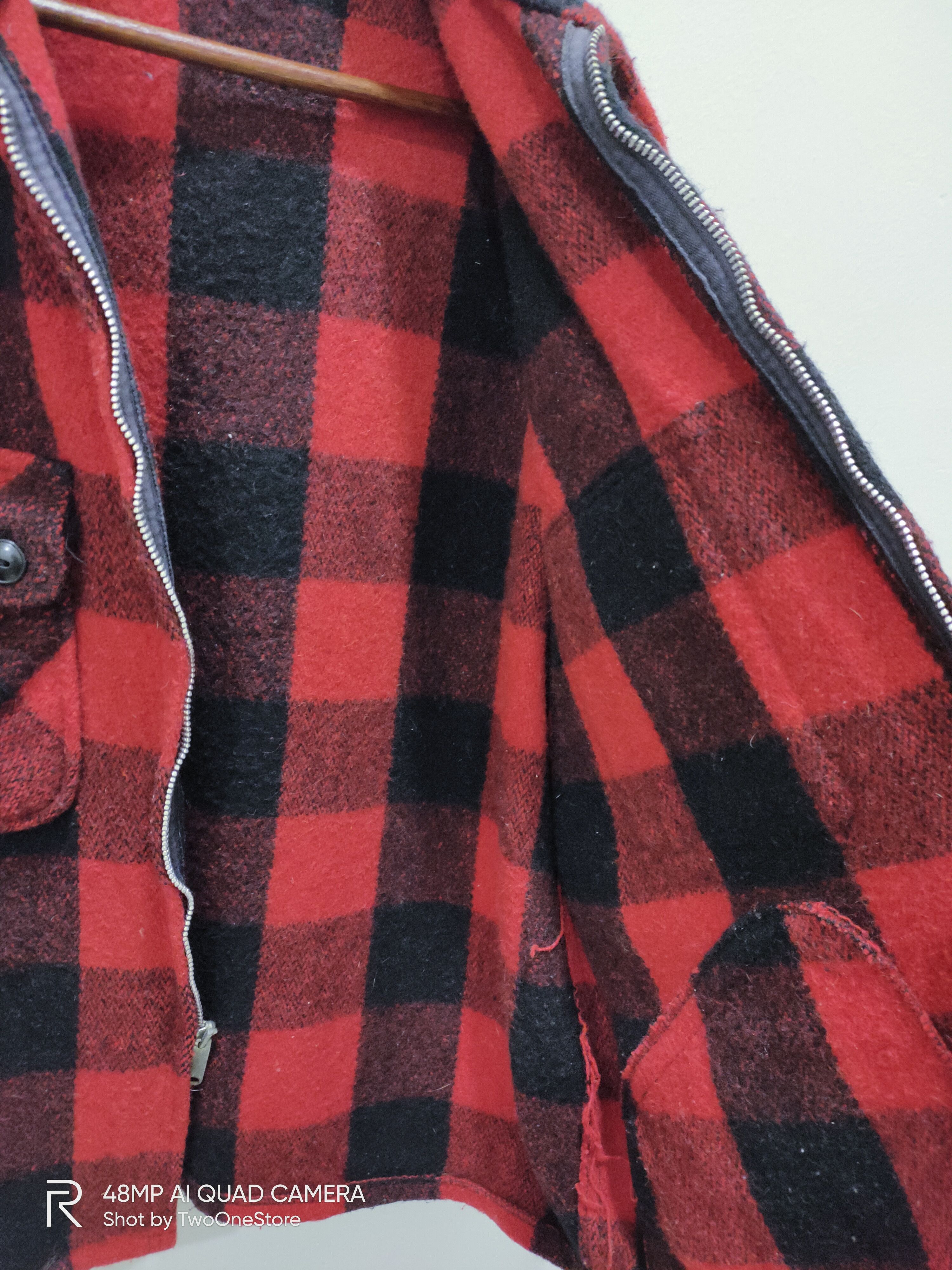 JCPenney × Vintage Vintag 50s JCPENNEY Wool Buffalo Check Flannel Chore Jacket Size US XL / EU 56 / 4 - 6 Thumbnail
