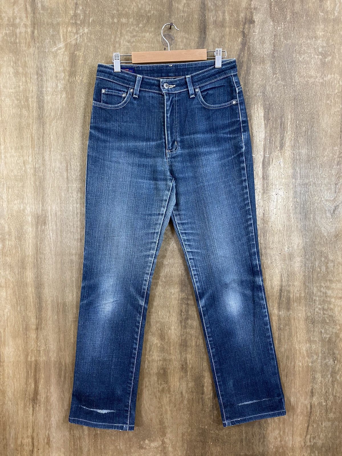 Edwin Edwin Blue distressed Denim Pants jeans #BB535 Size US 30 / EU 46 - 1 Thumbnail