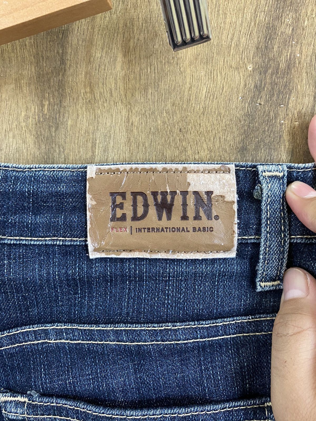 Edwin Edwin Blue distressed Denim Pants jeans #BB535 Size US 30 / EU 46 - 14 Thumbnail
