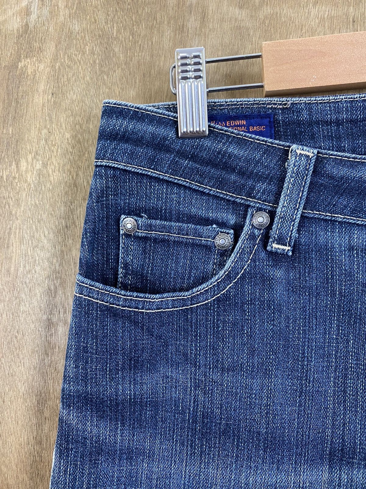 Edwin Edwin Blue distressed Denim Pants jeans #BB535 Size US 30 / EU 46 - 6 Thumbnail