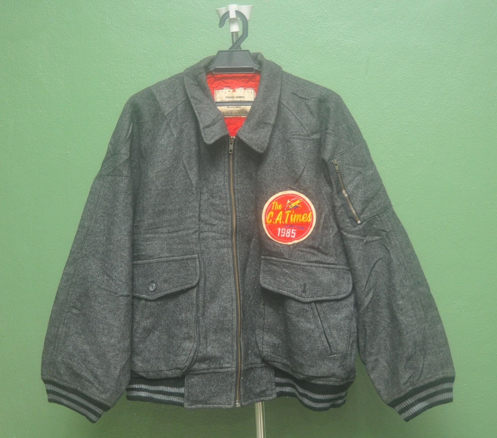 Vintage John Werry Bomber Jacket Designer Fashion Style