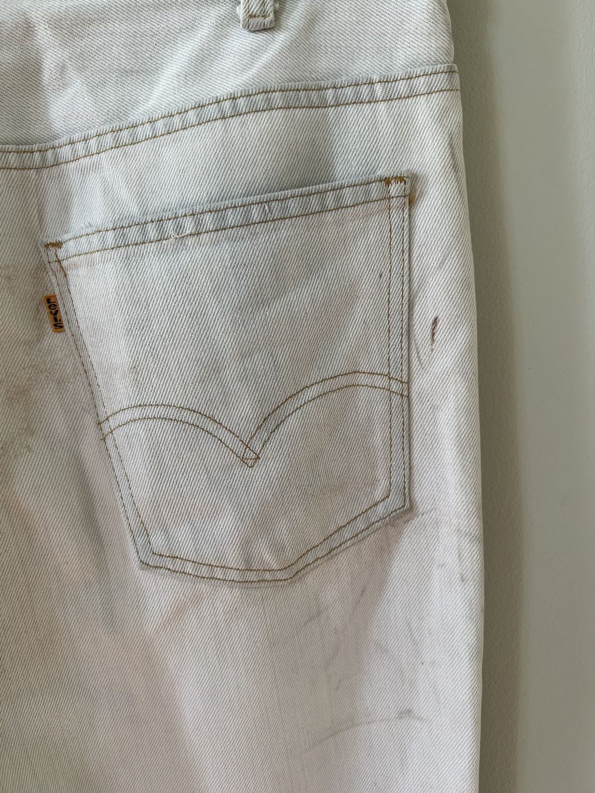 Levi's × Vintage Vintage Levis Orange Tab Heart Patch Denim [32x33, 70s] Size US 32 / EU 48 - 3 Thumbnail