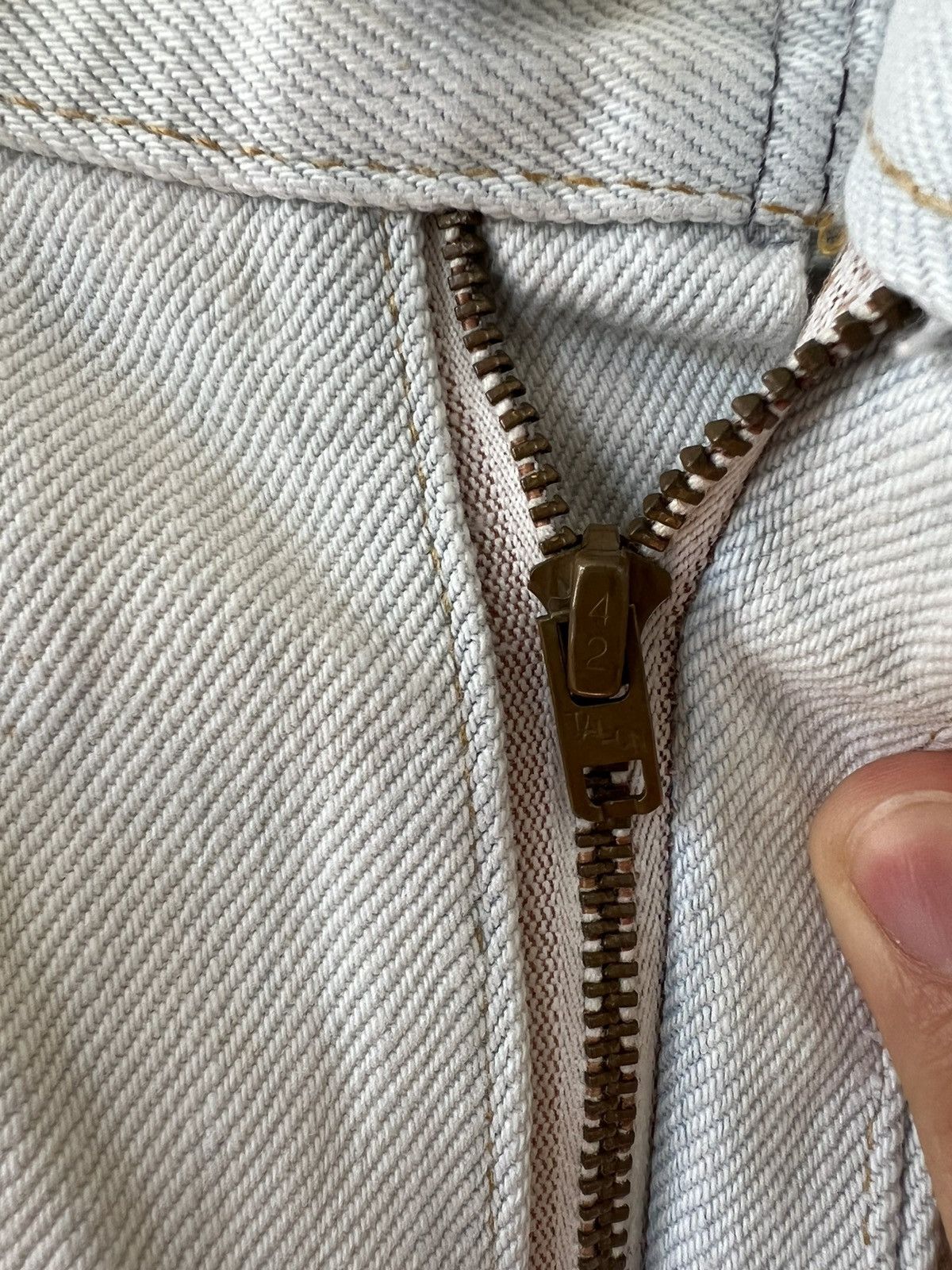 Levi's × Vintage Vintage Levis Orange Tab Heart Patch Denim [32x33, 70s] Size US 32 / EU 48 - 6 Thumbnail