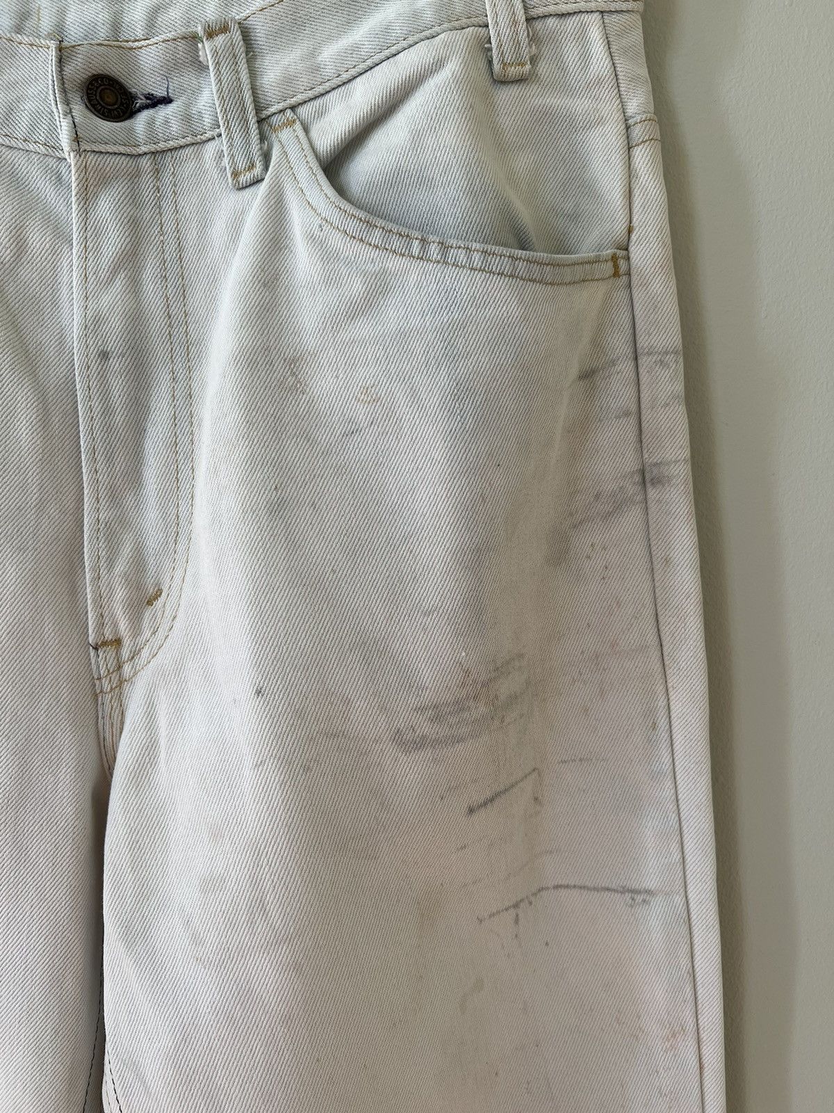 Levi's × Vintage Vintage Levis Orange Tab Heart Patch Denim [32x33, 70s] Size US 32 / EU 48 - 5 Thumbnail