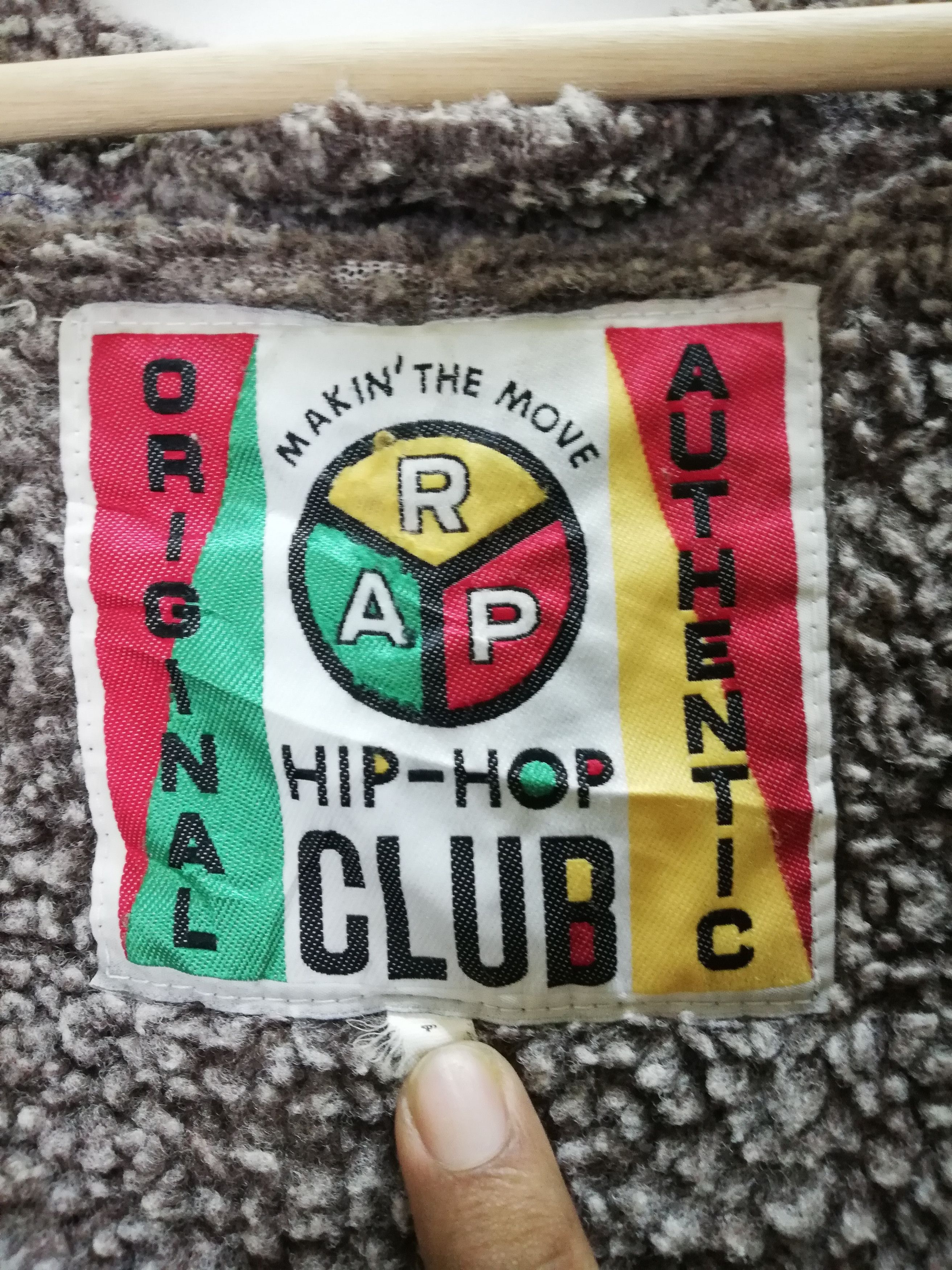 Rap Tees Hip hop club cardigan sherpa jacket Size US S / EU 44-46 / 1 - 4 Thumbnail