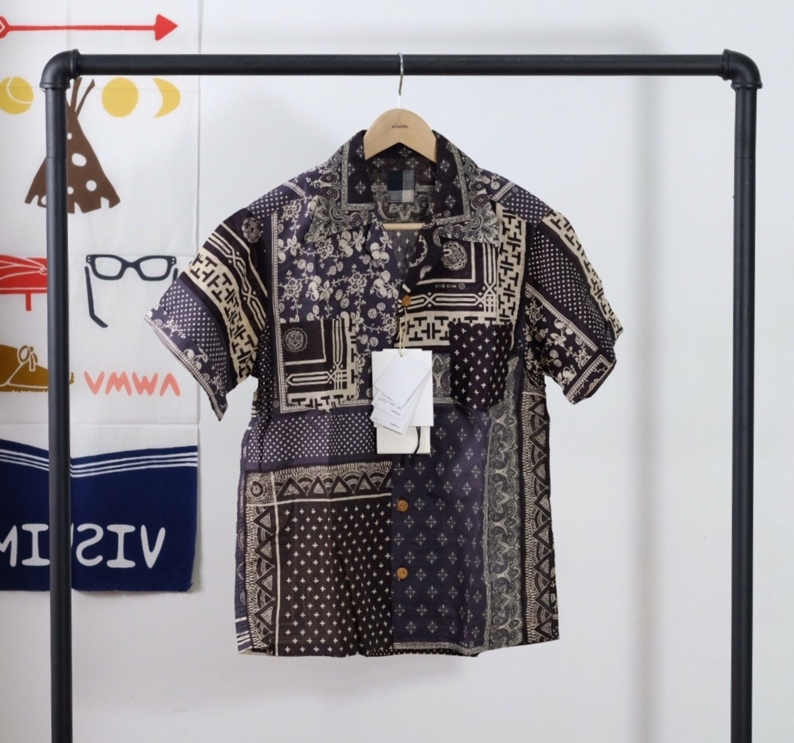 image of Visvim Ict 19Aw Irving Shirt S/s in Grey, Men's (Size Large)