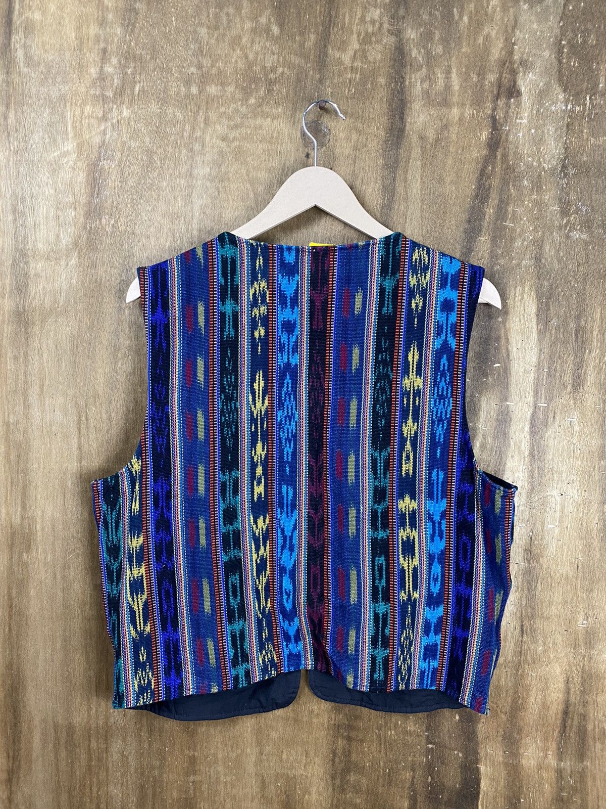 Vintage DL 90s Japan navajo knit vintage vest Tank top #2690 Size US M / EU 48-50 / 2 - 10 Thumbnail